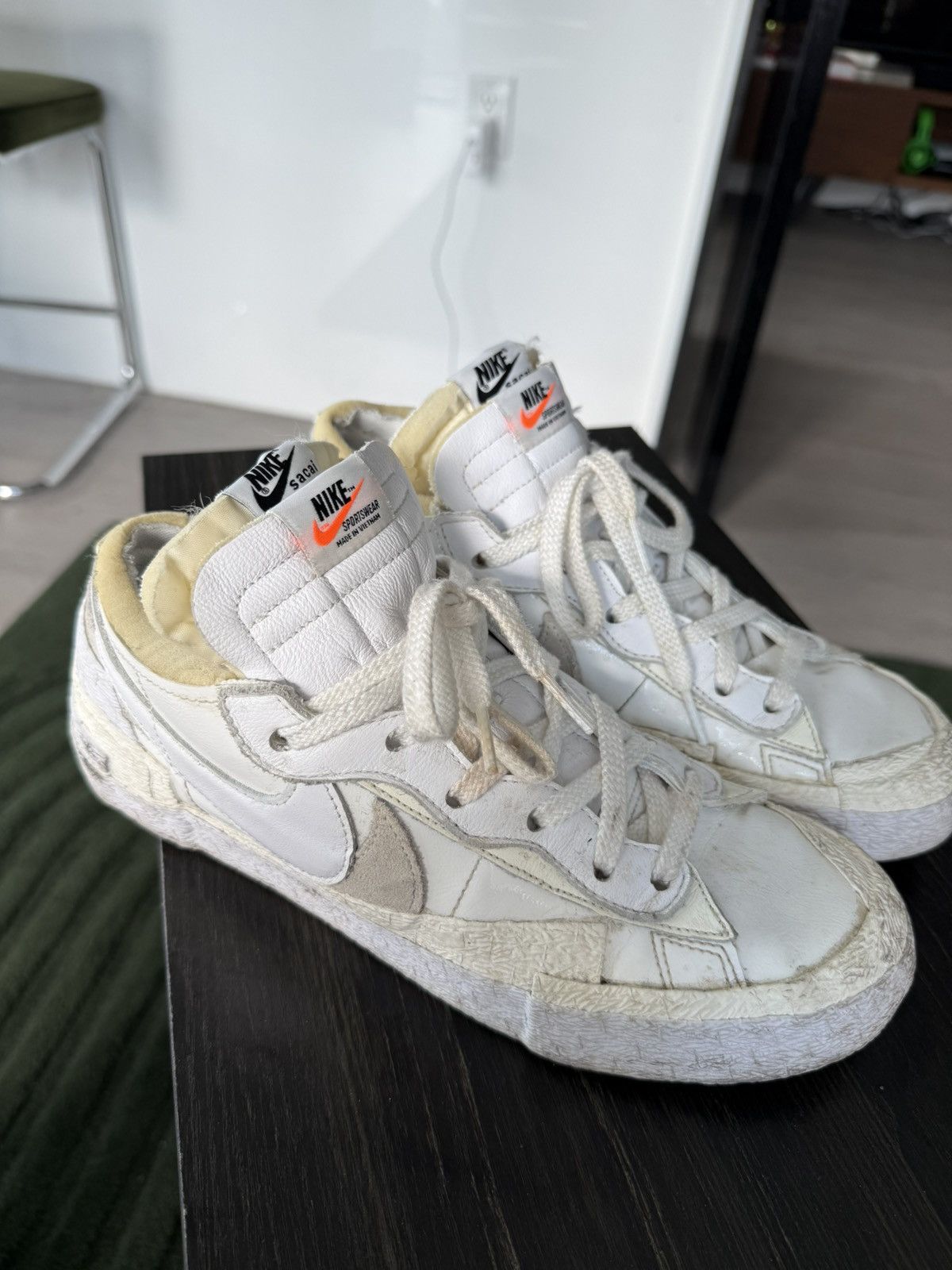Nike sacai x Blazer Low 'White Patent'