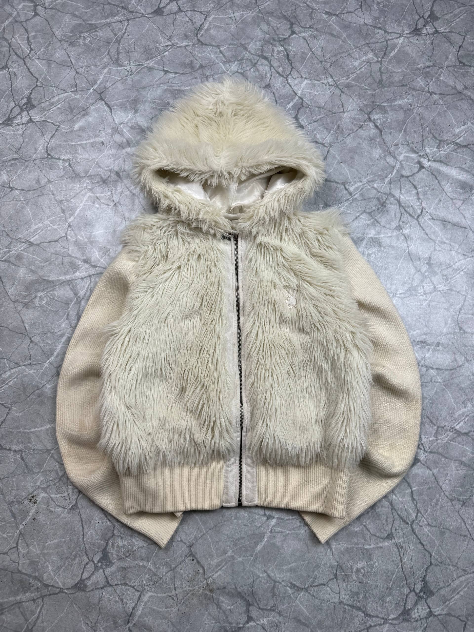 Playboy Playboy Faux Fur Fuzzy Mohair Jacket Size S / US 4 / IT 40 - 12 Thumbnail