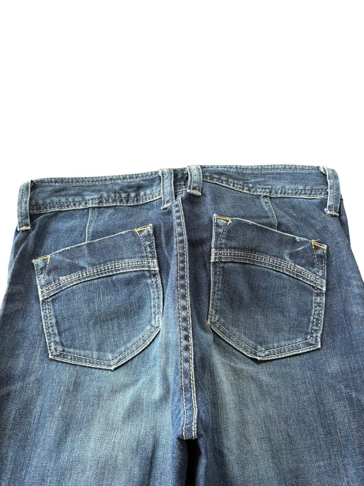 Hysteric Glamour Vintage Japanese Brand Rusty Distressed Low Rise Flare Jeans Size 31" - 8 Thumbnail