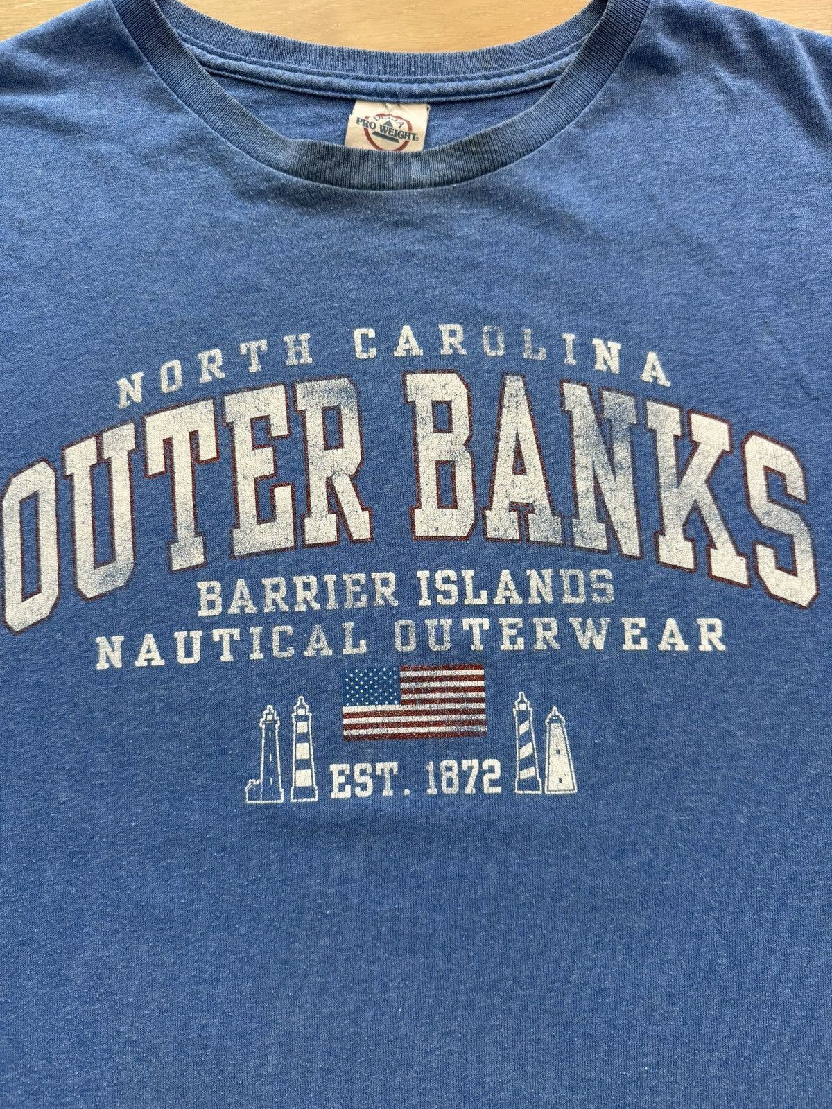 Delta Vintage Outer Banks North Carolina Travel Environmental Tee Size US XL / EU 56 / 4 - 3 Thumbnail