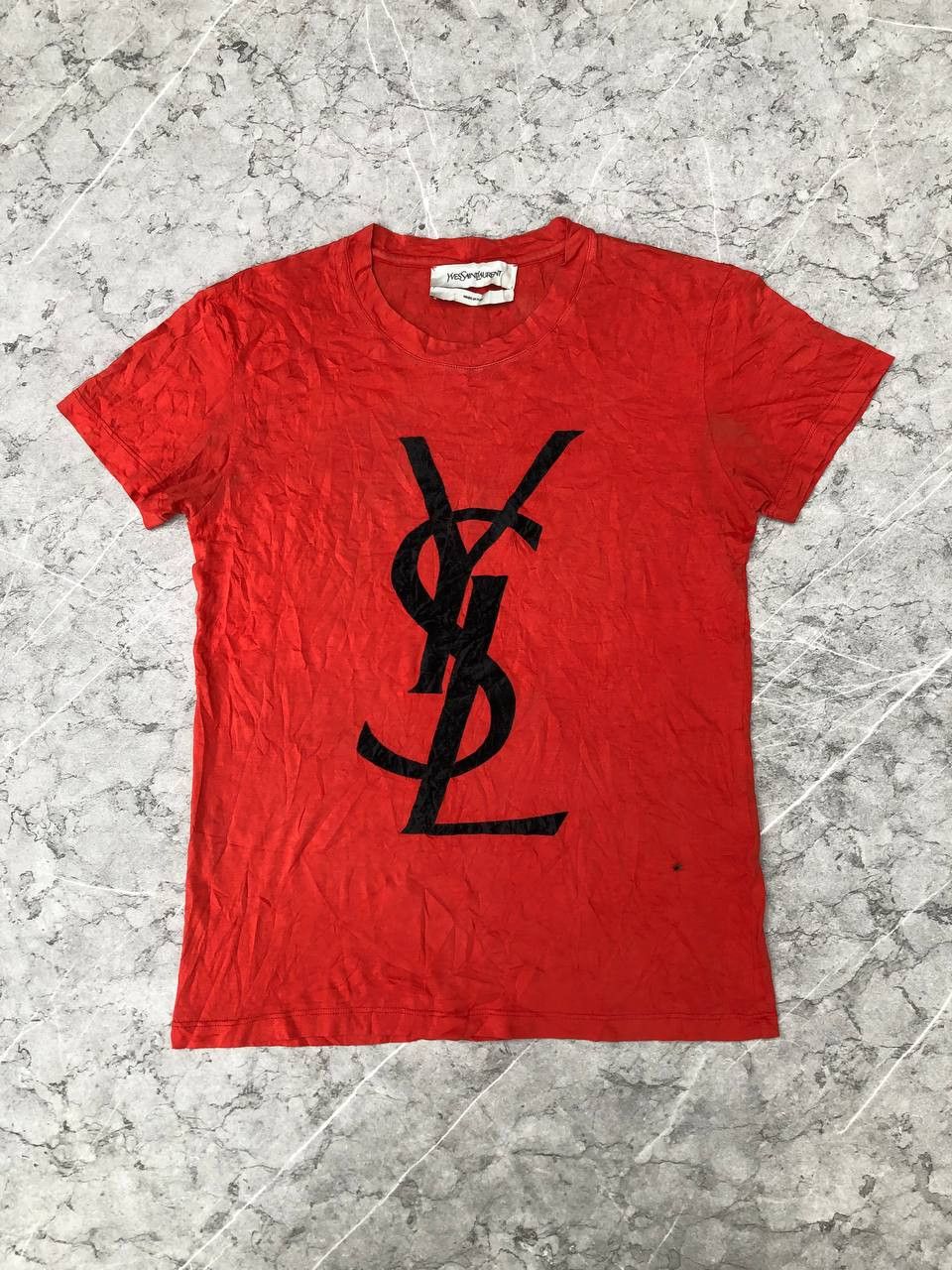 Yves Saint Laurent Vintage YvesSaintLauren Logo Tee Size S / US 4 / IT 40 - 1 Thumbnail