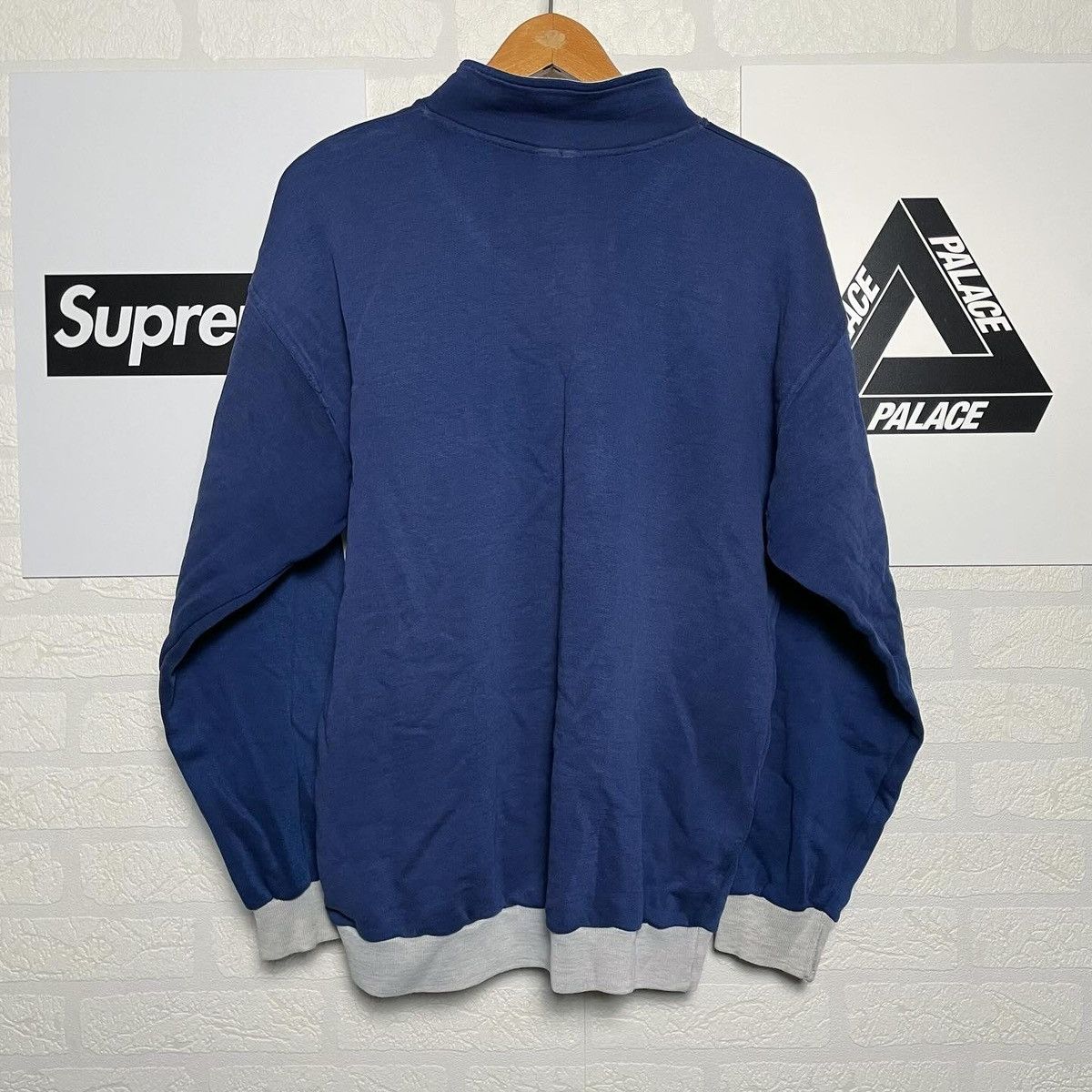Nike × Vintage 90's NIKE HALF ZIP TURTLE NECK SWEATSHIRTS SPELLOUT USA Size US M / EU 48-50 / 2 - 2 Thumbnail