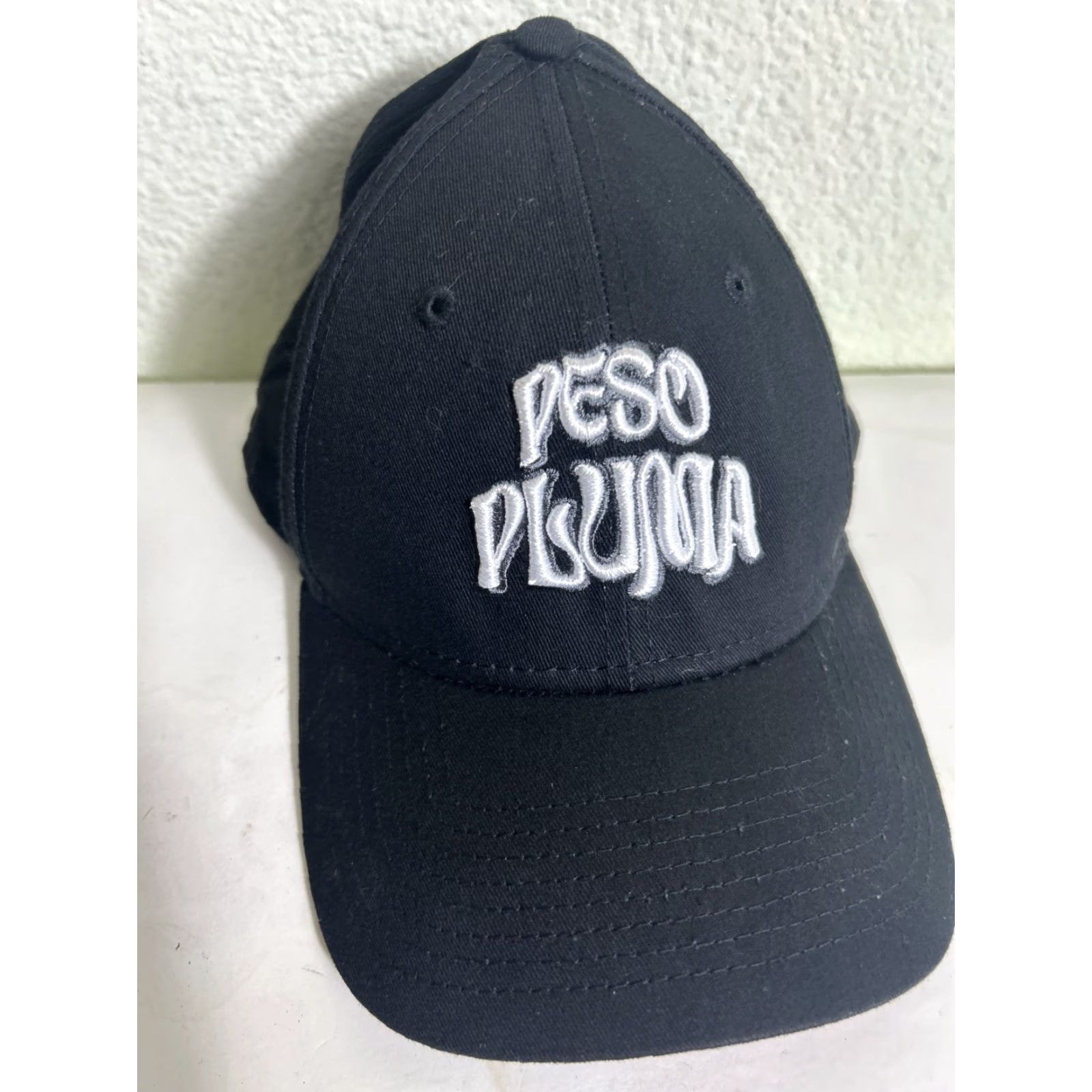 New Era New Era Strapback Hat Peso Pluma Black White Embroidery Adjustable Baseball Cap Men One Size Black Size ONE SIZE - 3 Thumbnail