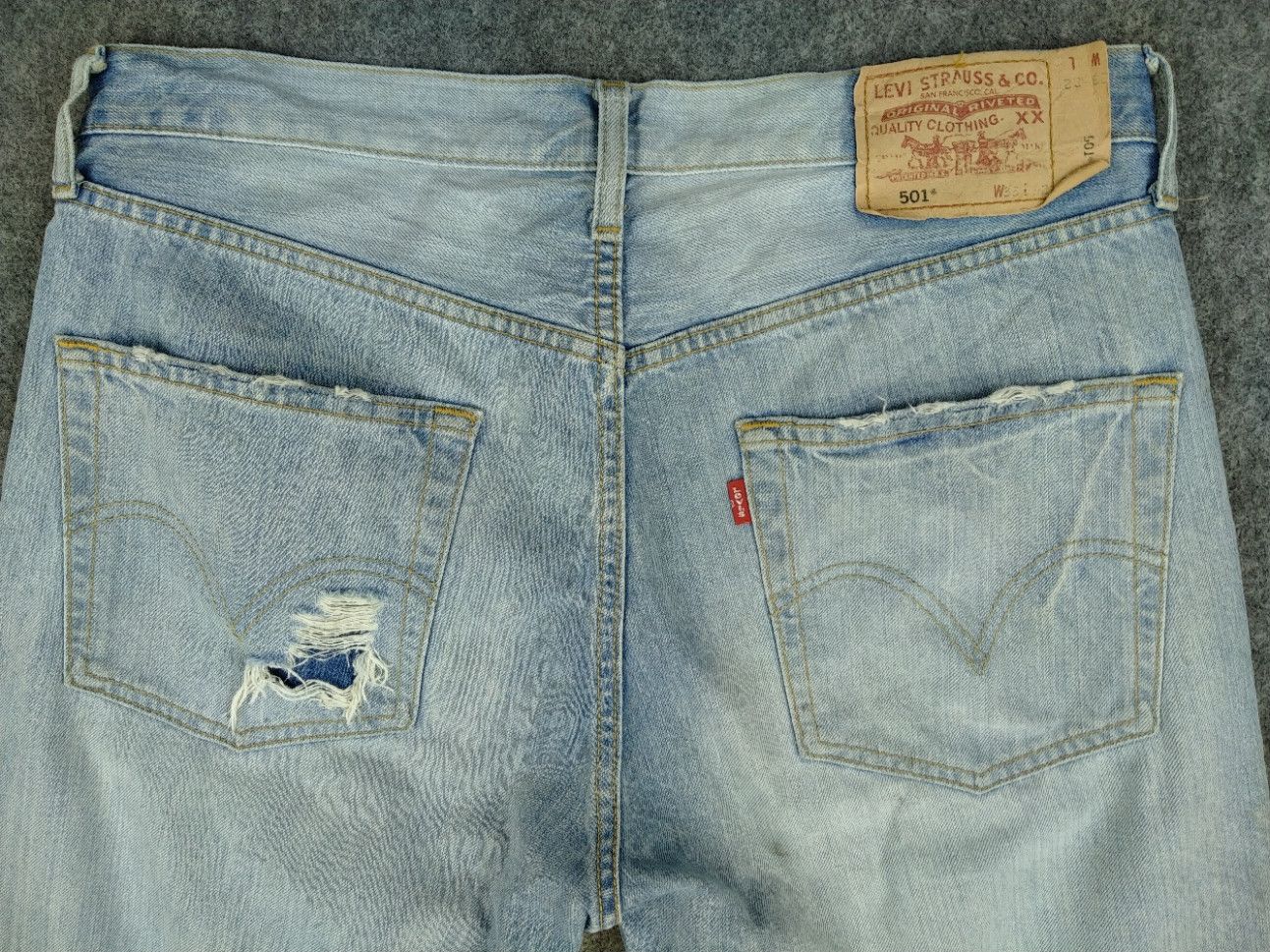 Levi's Blue Wash Vintage Levi's 501 Jeans 34x29.5 Denim -JN861 Size US 34 / EU 50 - 4 Thumbnail