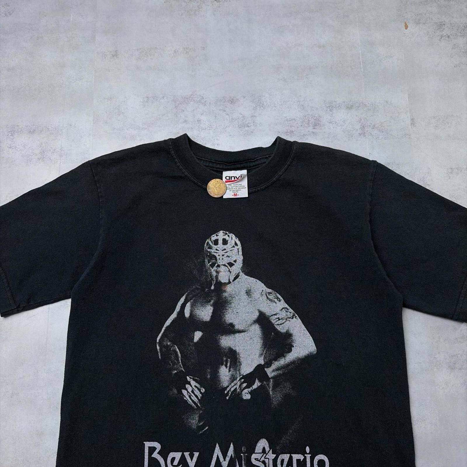Anvil Vintage 00’s Black Rey Misterio WWE Wrestling T-Shirt Size S / US 4 / IT 40 - 3 Thumbnail