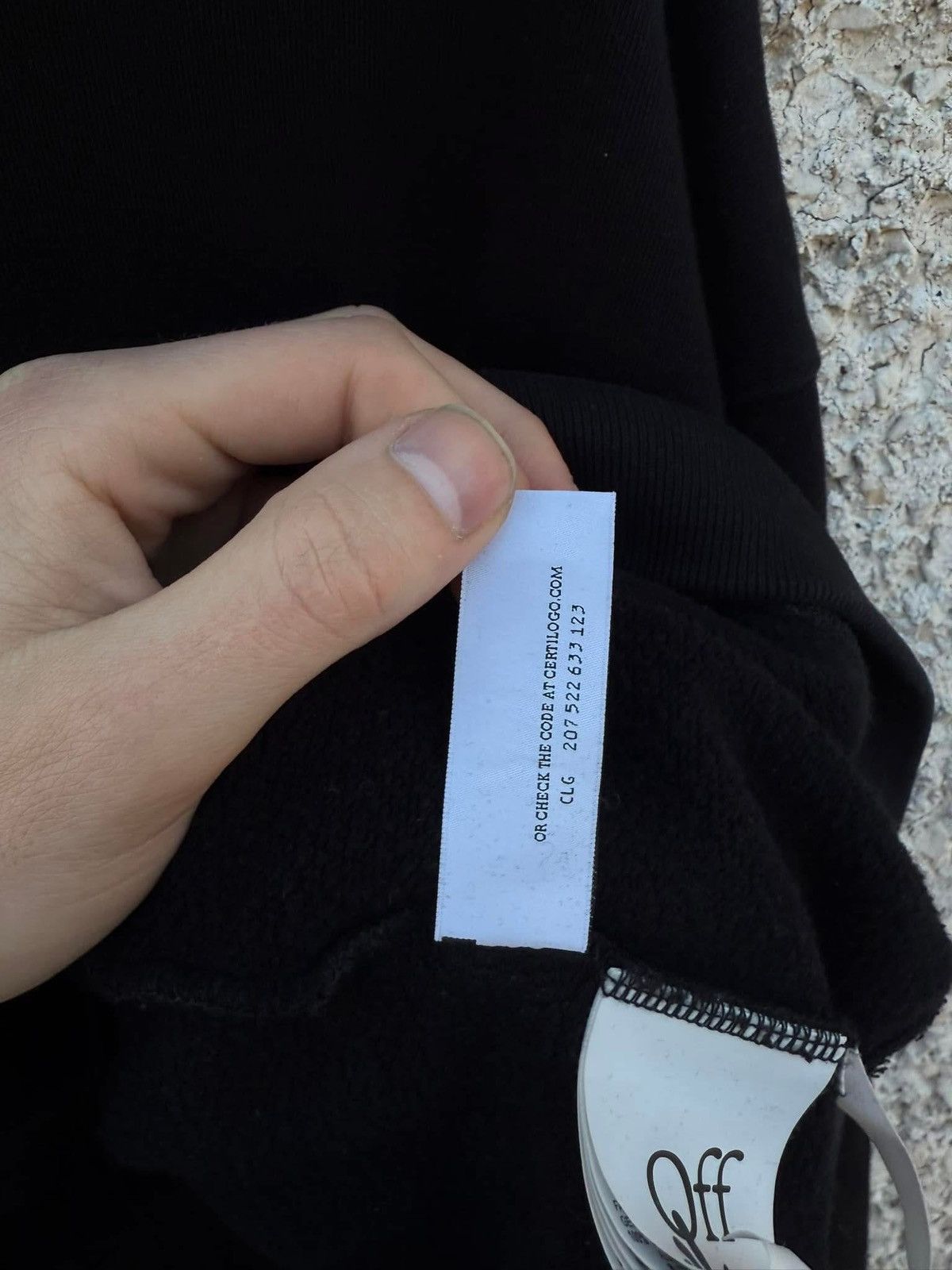 Off-White Off-White „Drawstring Caravaggio ” Black Hoodie. Size US M / EU 48-50 / 2 - 10 Thumbnail