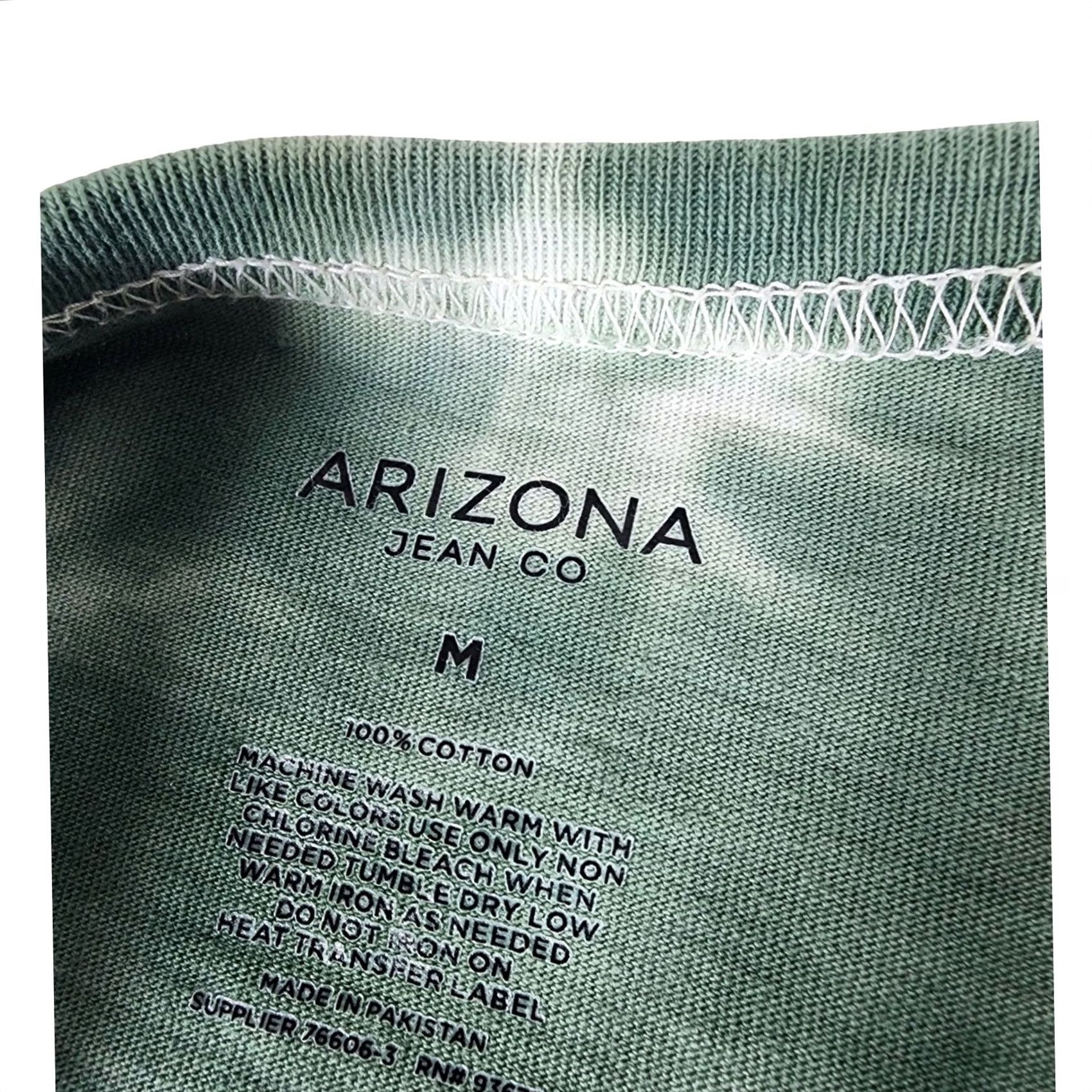 Vintage Arizona Jean Co Green Tie Dye Long Sleeve Crew Neck Graphic Tee Mens M Size US M / EU 48-50 / 2 - 2 Thumbnail
