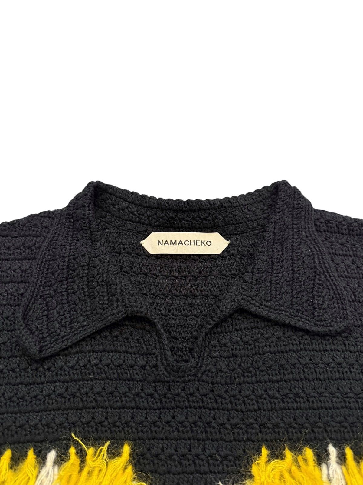 Namacheko Baran Knit Silk Cotton Polo Vest Size US XS / EU 42 / 0 - 4 Thumbnail