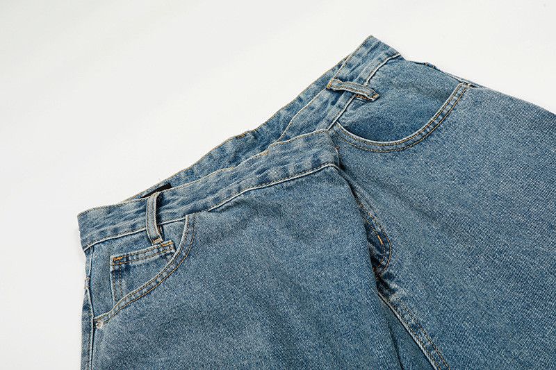 Jean Men's American Retro Washed Wide-Leg Jeans Size US 32 / EU 48 - 3 Thumbnail