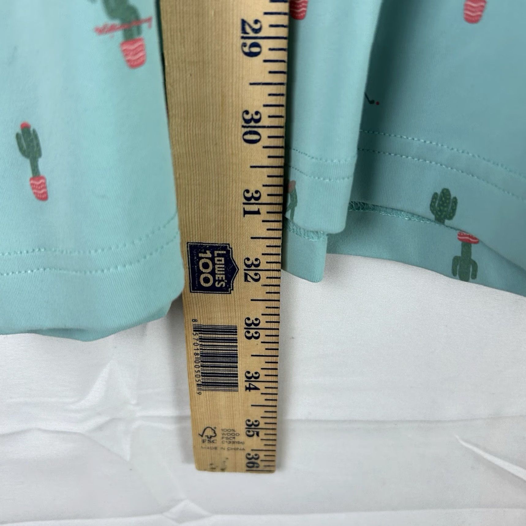 Vintage William Murray Golf Polo Shirt Men XL Mint Cactus Print Short Sleeve Button-Up Collared Hawaiian Sports Tropical Green Size US XL / EU 56 / 4 - 6 Thumbnail