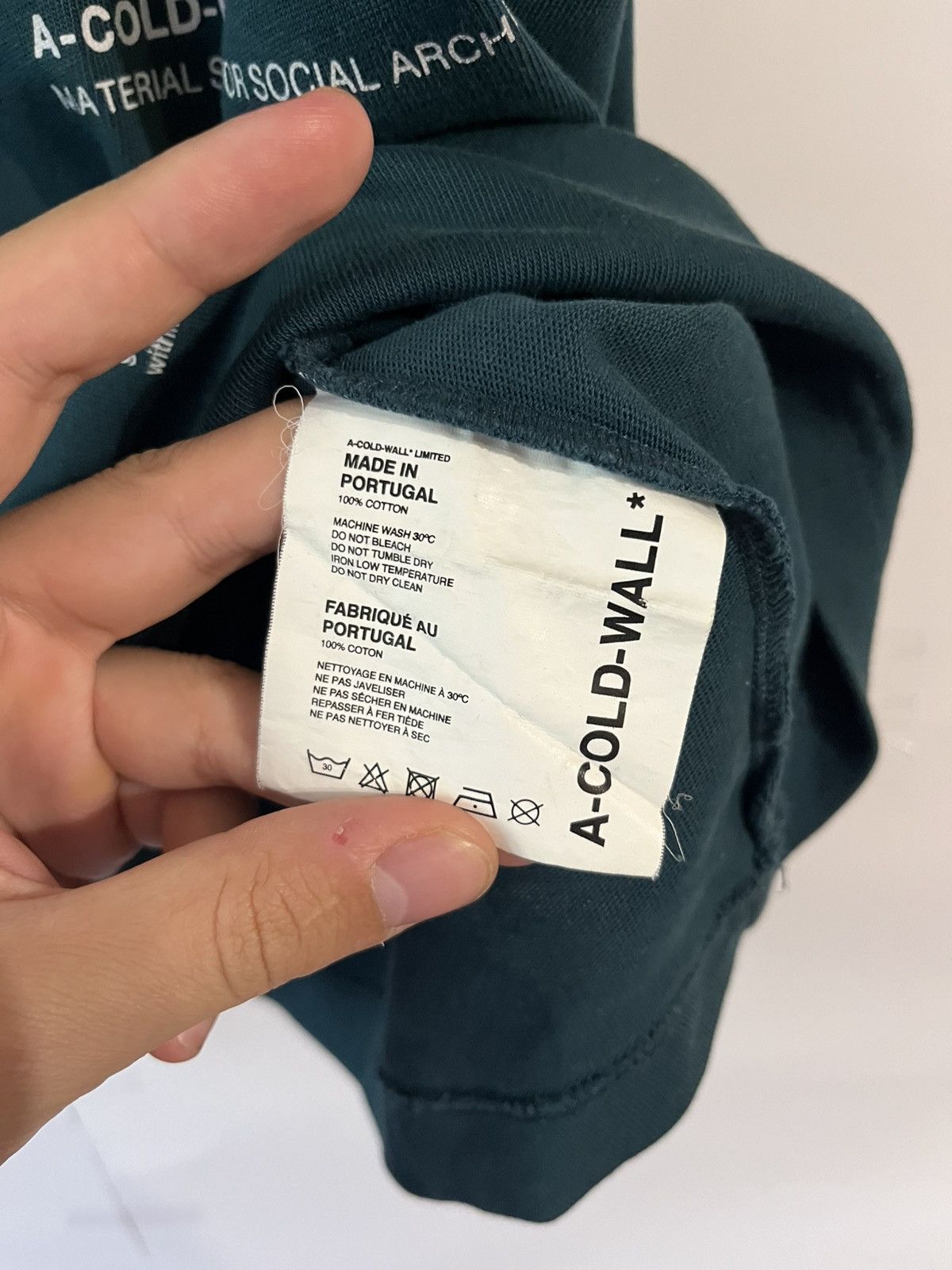 A-COLD-WALL* A Cold Wall ACW Glass Blower Cotton Tee Shirt Made Portugal Size US M / EU 48-50 / 2 - 7 Thumbnail