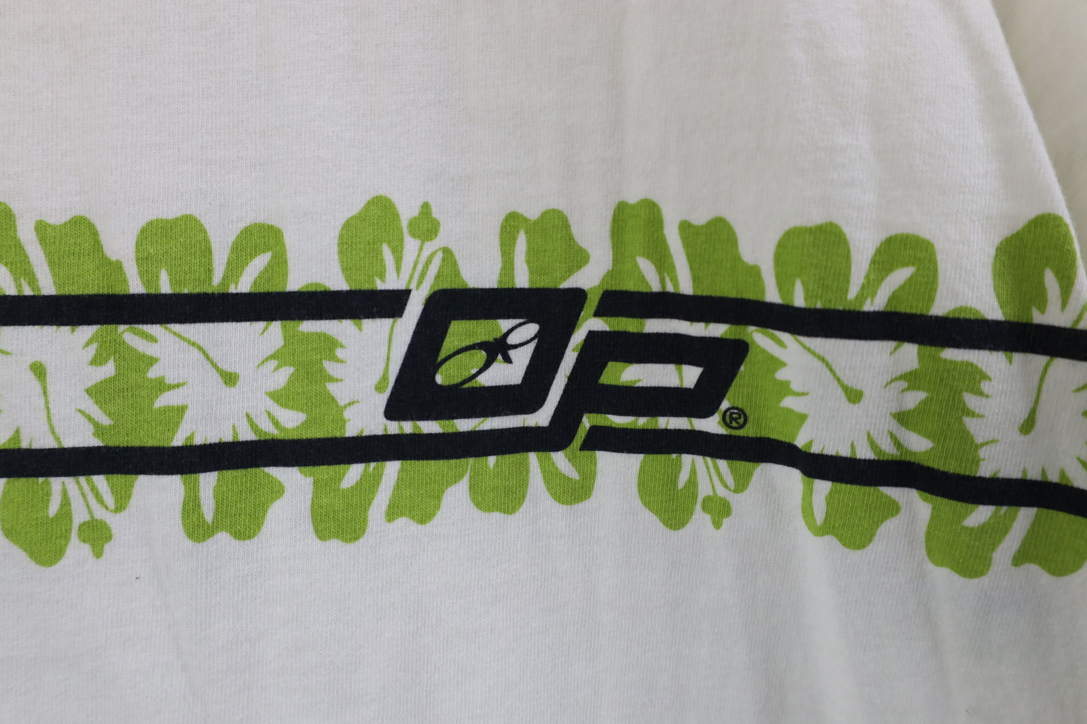 Ocean Pacific Vintage 90s Ocean Pacific OP Flower Surfing T-Shirt White Size US XL / EU 56 / 4 - 5 Thumbnail