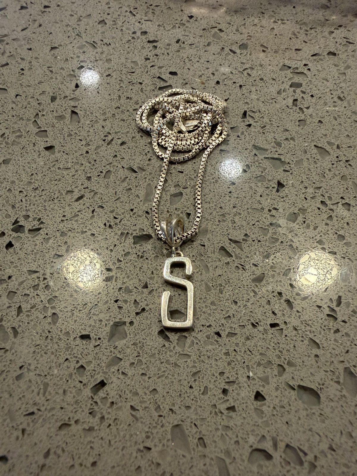 Stussy Stussy Silver S Logo Pendant Necklace Size ONE SIZE - 1 Thumbnail