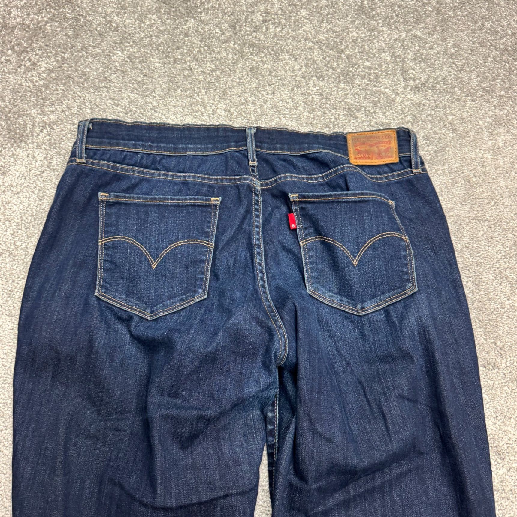 Levi's Levi's 715 Bootcut Mid Rise Denim Jeans Womens 32 Blue Dark Wash Stretch Casual Size 24" / US 00 / IT 34 - 5 Thumbnail