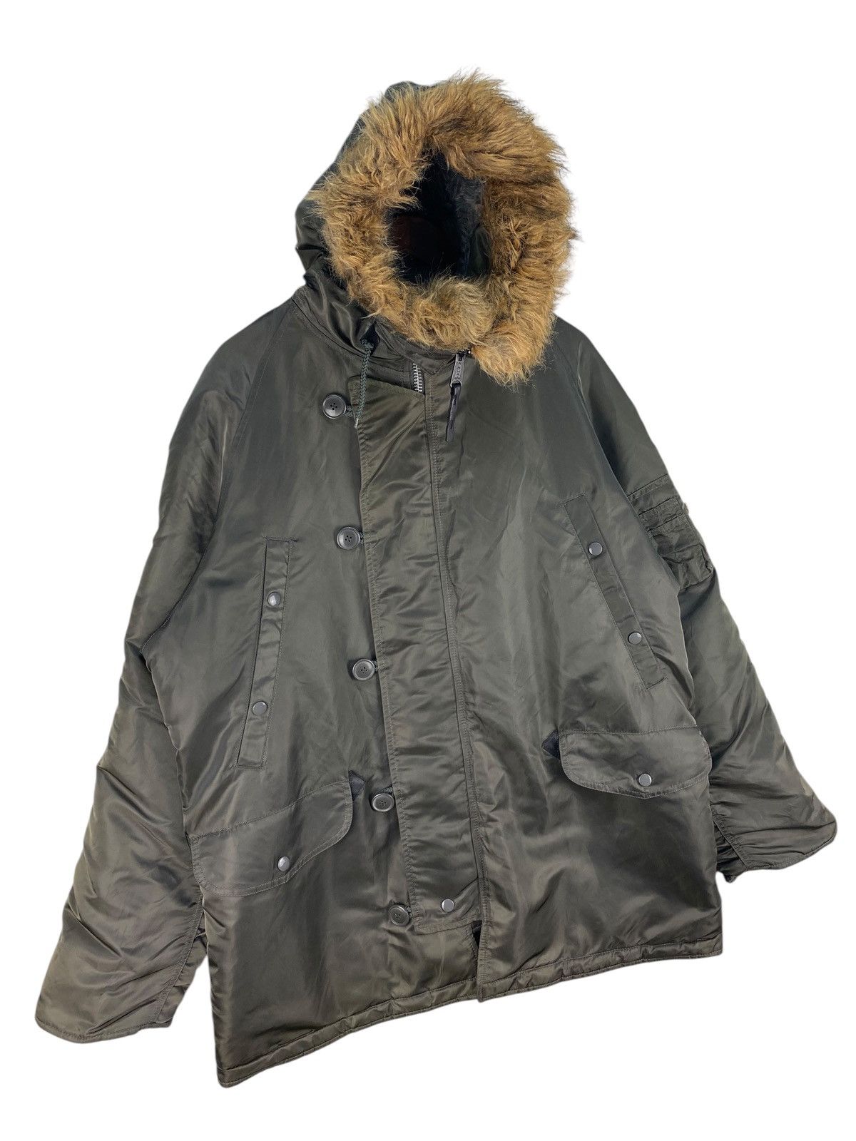 Alpha Industries × Vintage 🔥RARE🔥VINTAGE ALPHA INDUSTRIES PARKA Size US XL / EU 56 / 4 - 2 Thumbnail