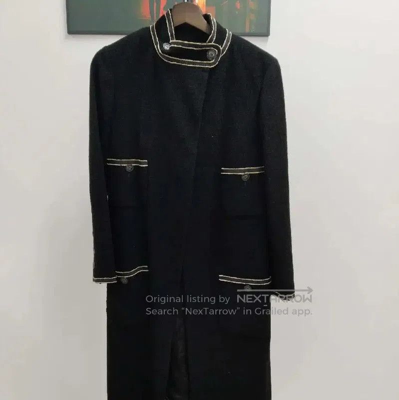 Chanel Chanel Black Cotton Blend Women's Coat . Size XXS / US 00 / IT 34 - 1 Thumbnail