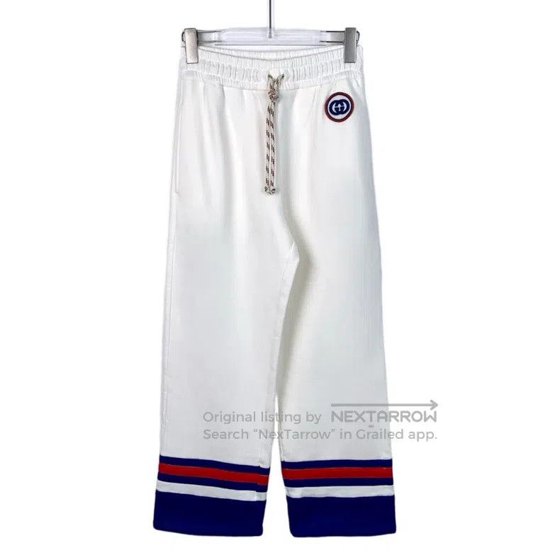 Gucci Gucci Size XS Logo embroidered white drawstring sports swea Size 42" / US 20 - 1 Thumbnail