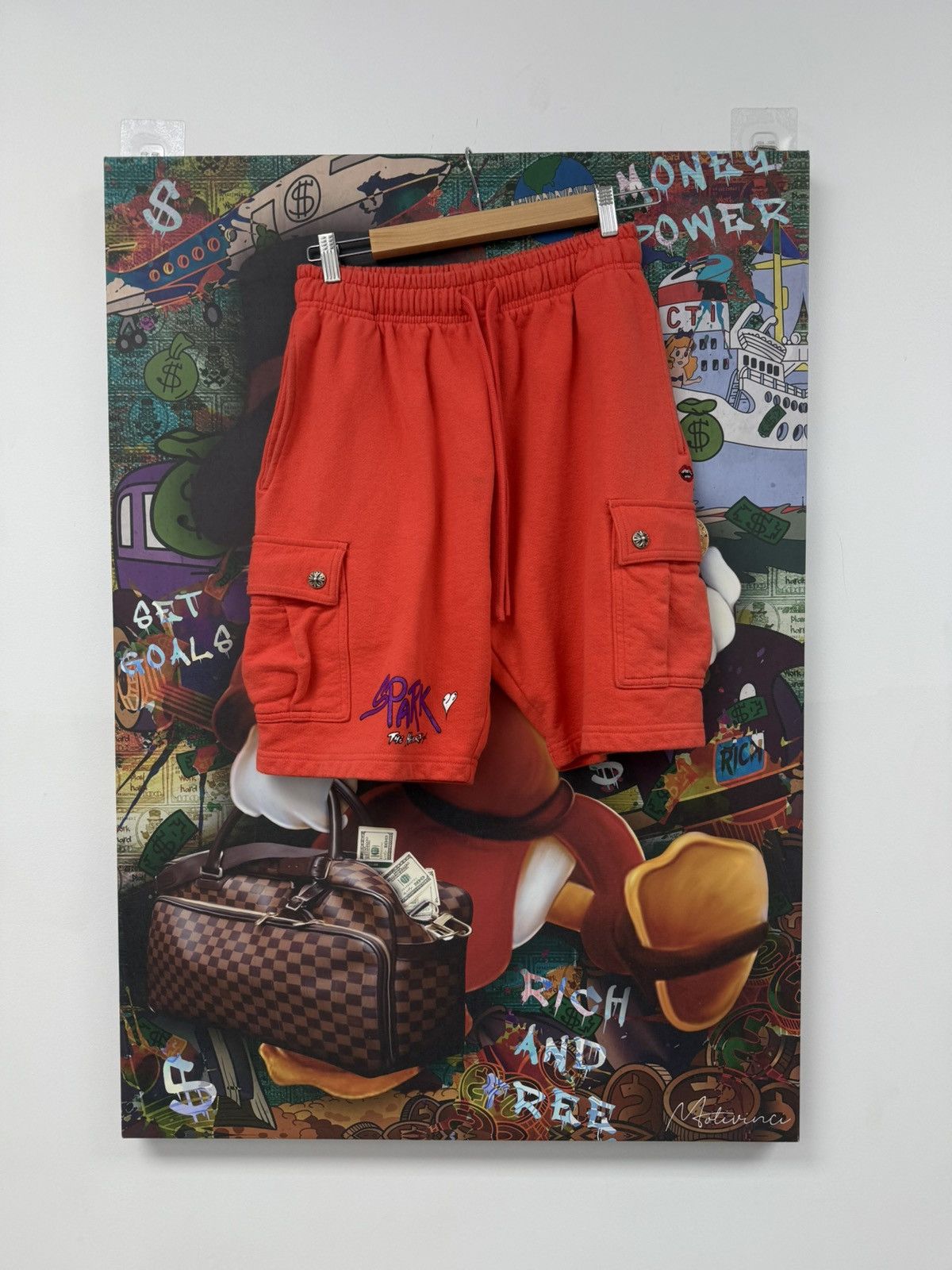 Chrome Hearts Matty Boy Shorts Sadistic Lipstick Orange