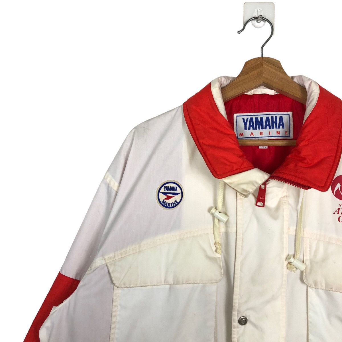 Japanese Brand 🔥1991 AMERICA’S CUP YAMAHA NIPPON CHALLENGE SURVIVAL JACKET Size US L / EU 52-54 / 3 - 7 Thumbnail