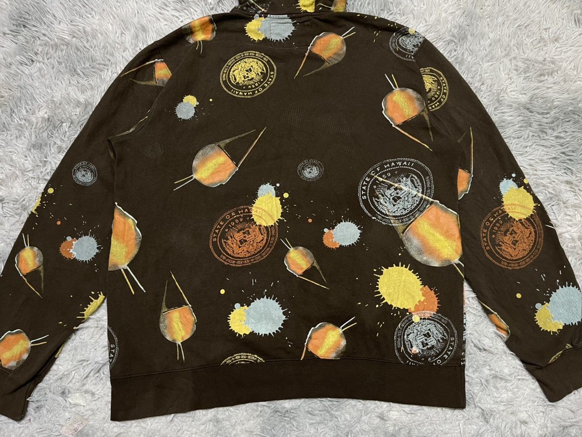 Quiksilver 2000s QUICKSILVER HAWAII ALL OVERPRINT HOODIE ZIPPER Size US L / EU 52-54 / 3 - 18 Thumbnail