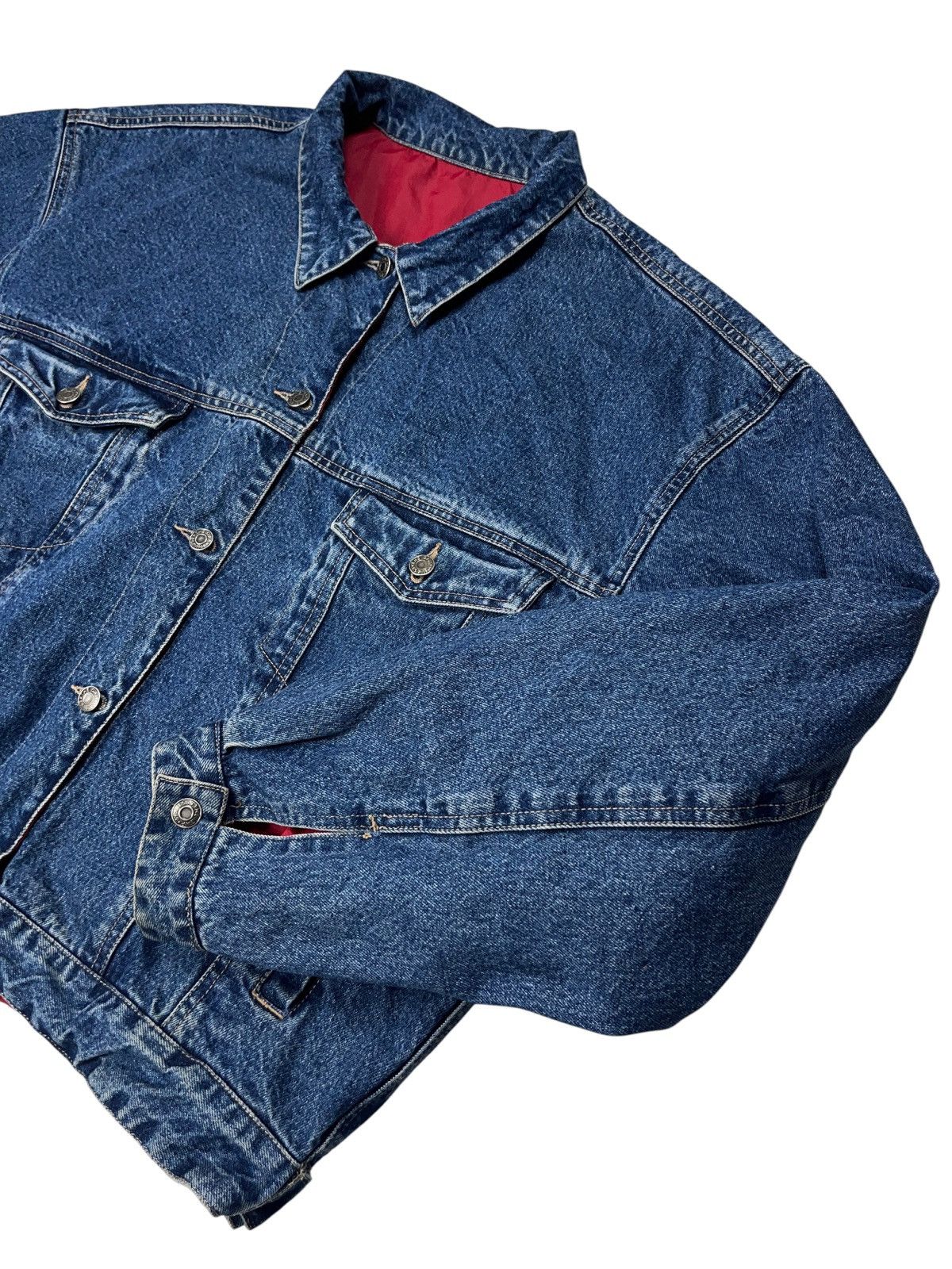 Gap Vintage 90s Gap Reversible Oversized Denim Jacket Trucker Size US XL / EU 56 / 4 - 8 Thumbnail