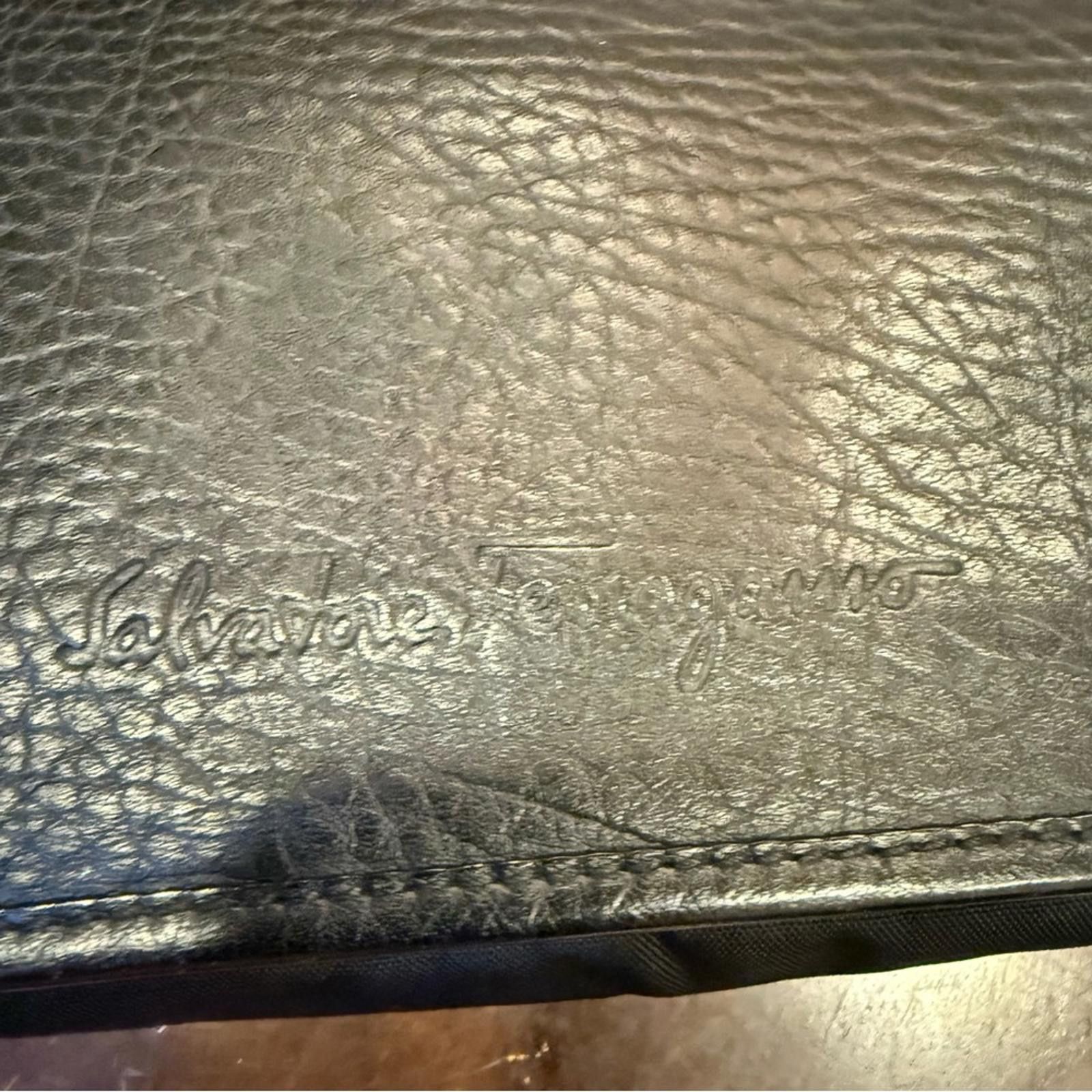 Salvatore Ferragamo Salvatore Ferragamo Men’s Leather and Canvas Messenger Bag Size ONE SIZE - 12 Thumbnail