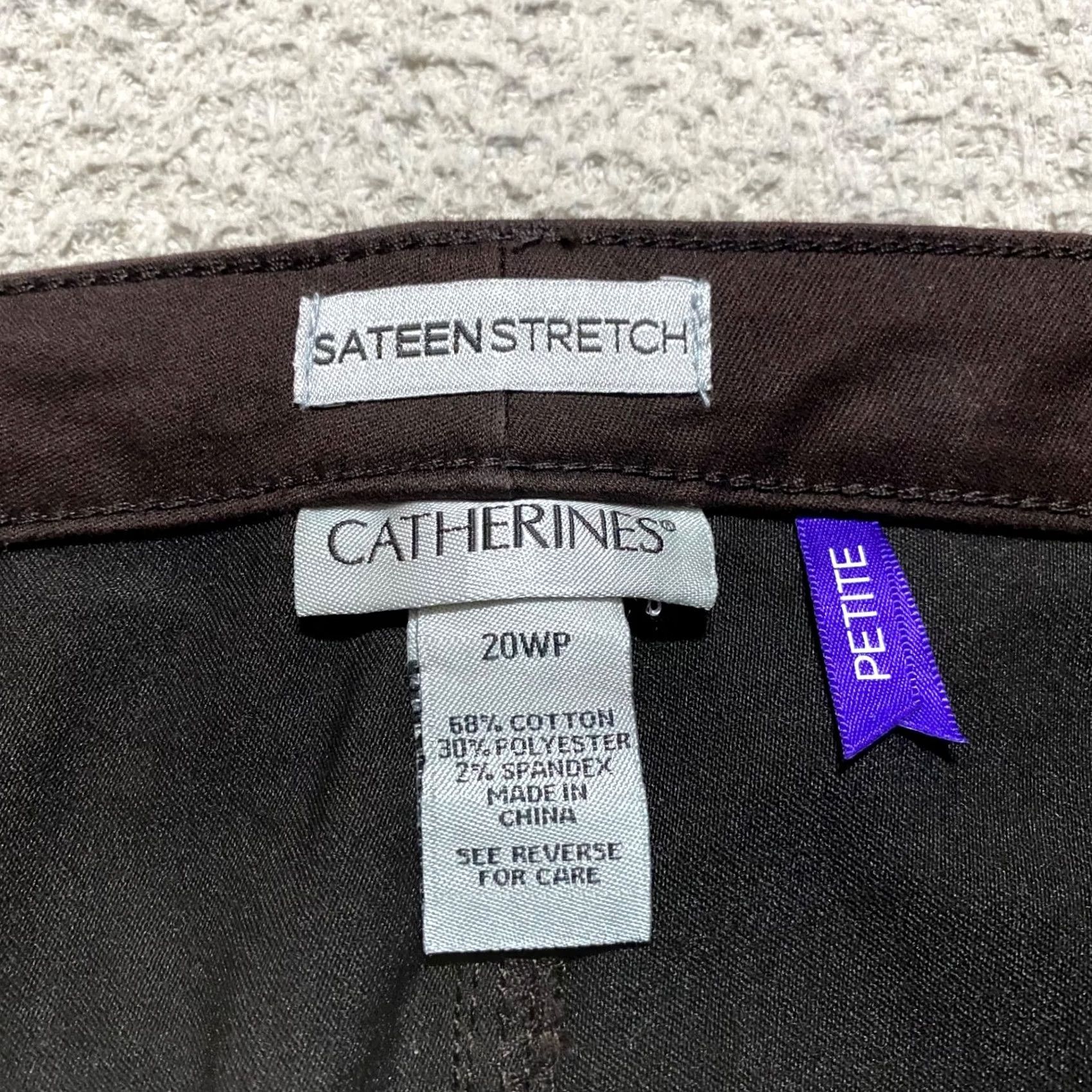 Vintage Catherines Jeans Womens 20W Plus Black Straight Stretch High Rise Adult Plus Size Denim Pants Size 42" / US 20 - 3 Thumbnail