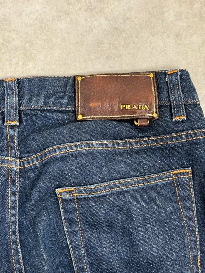 Prada 2000s Prada Navy Brut Denim Jeans Size US 30 / EU 46 - 9 Thumbnail