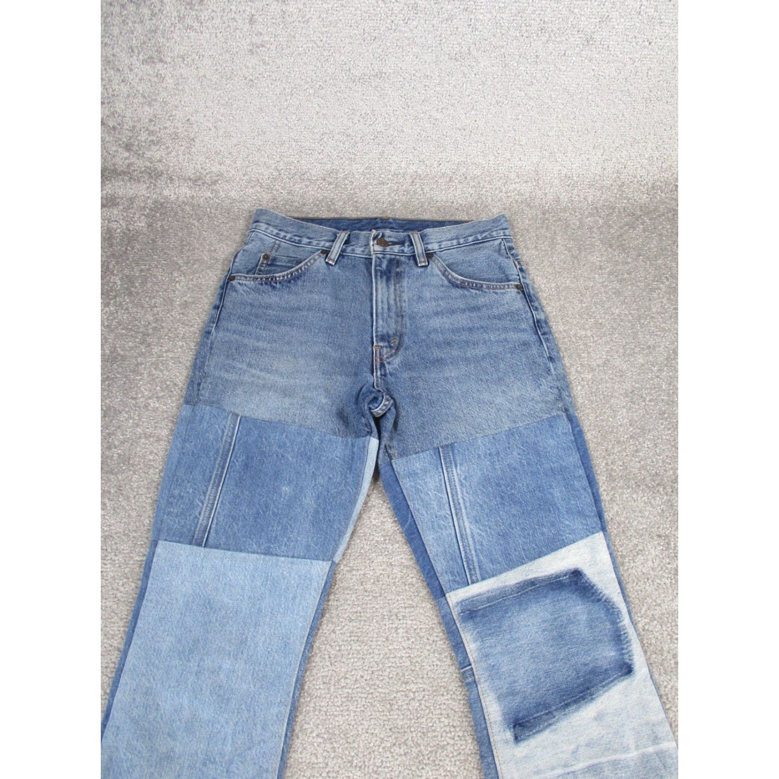 Levi's Levis 517 Jeans Womens 26 Cropped Bootcut Light Wash Patchwork Denim Orange Tab* Size 26" / US 2 / IT 38 - 3 Thumbnail