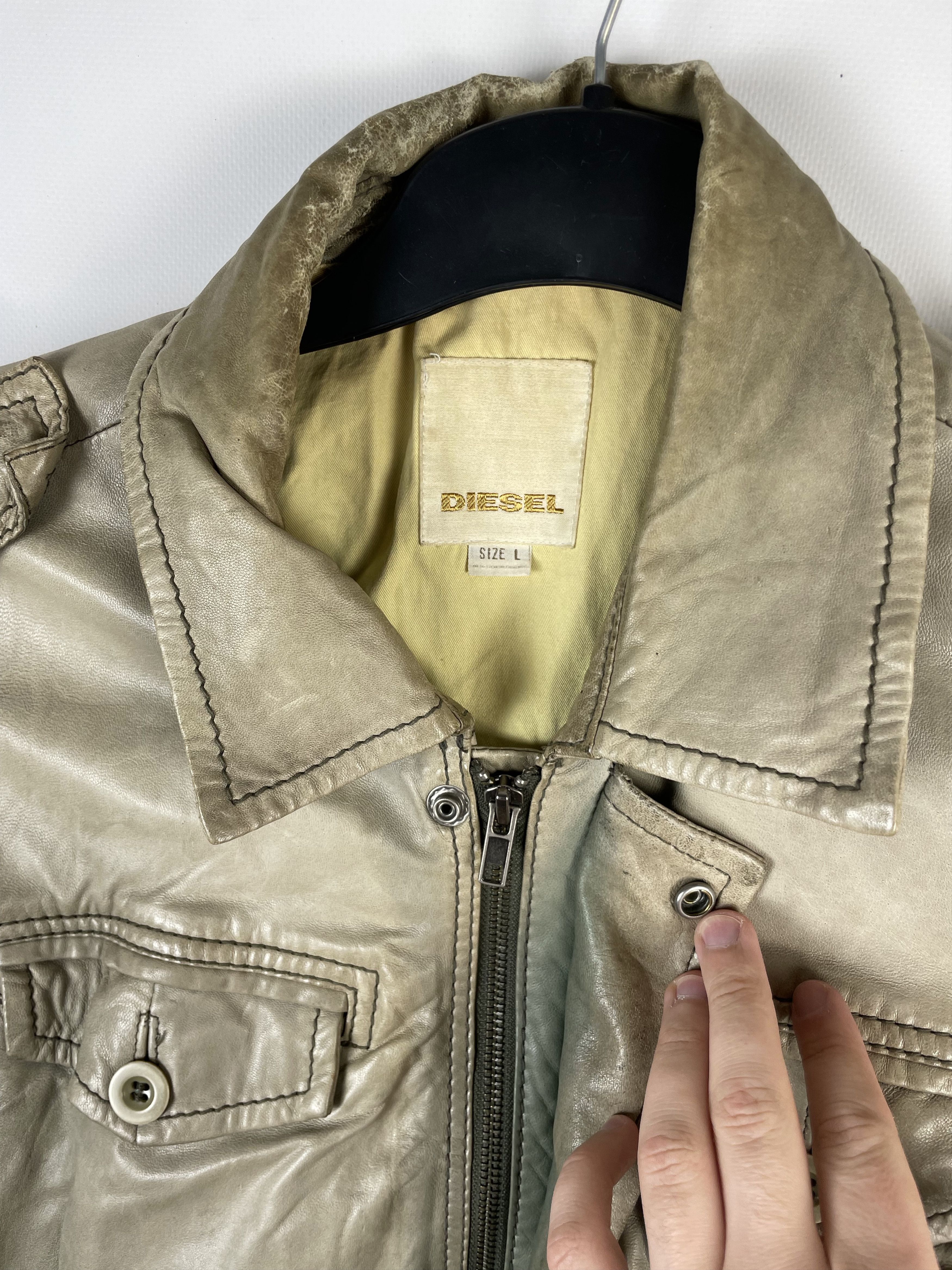 Diesel Vintage Diesel Leather Jacket Size US L / EU 52-54 / 3 - 11 Thumbnail
