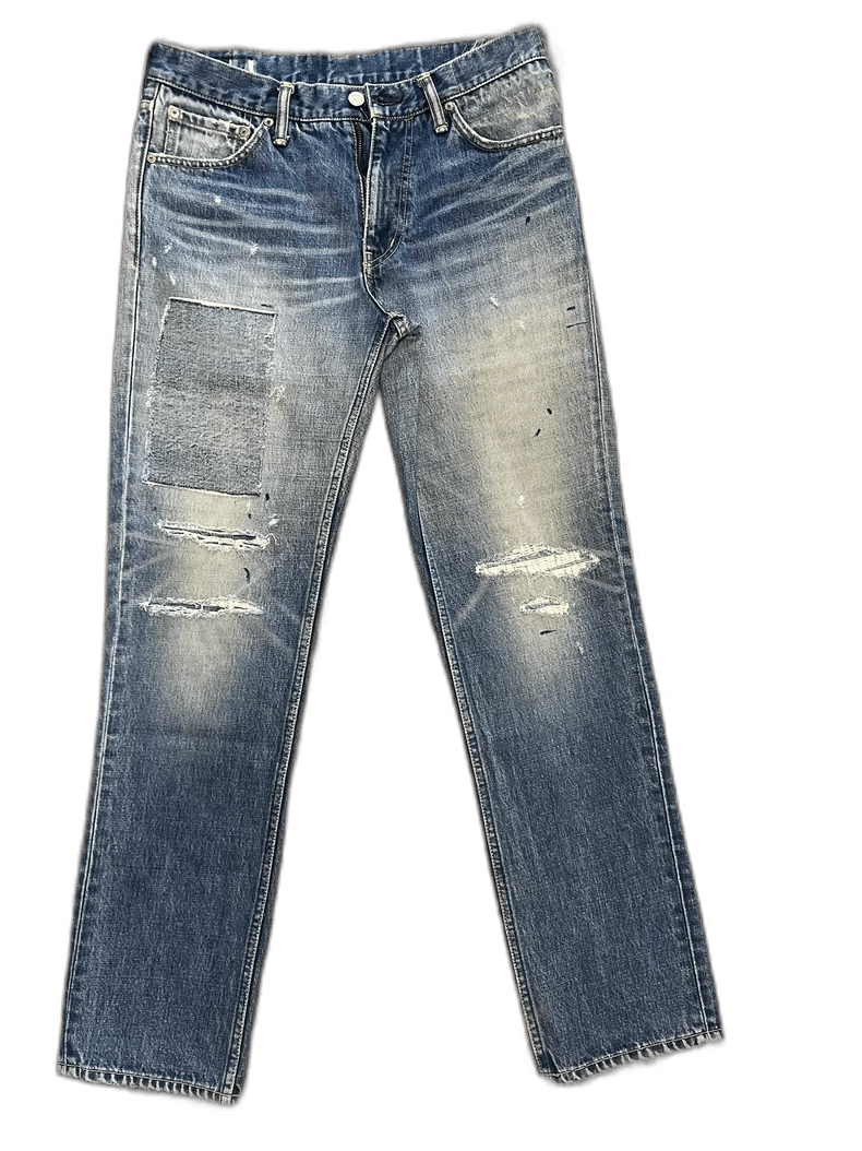 Visvim visvim social sculpture damaged denim pants Size US 32 / EU 48 - 1 Thumbnail