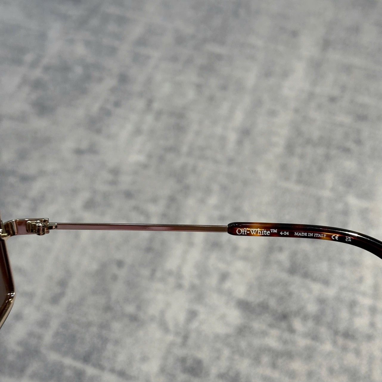 Off-White OFF WHITE TAMPA GOLD BROWN SUNGLASSES Size ONE SIZE - 6 Thumbnail