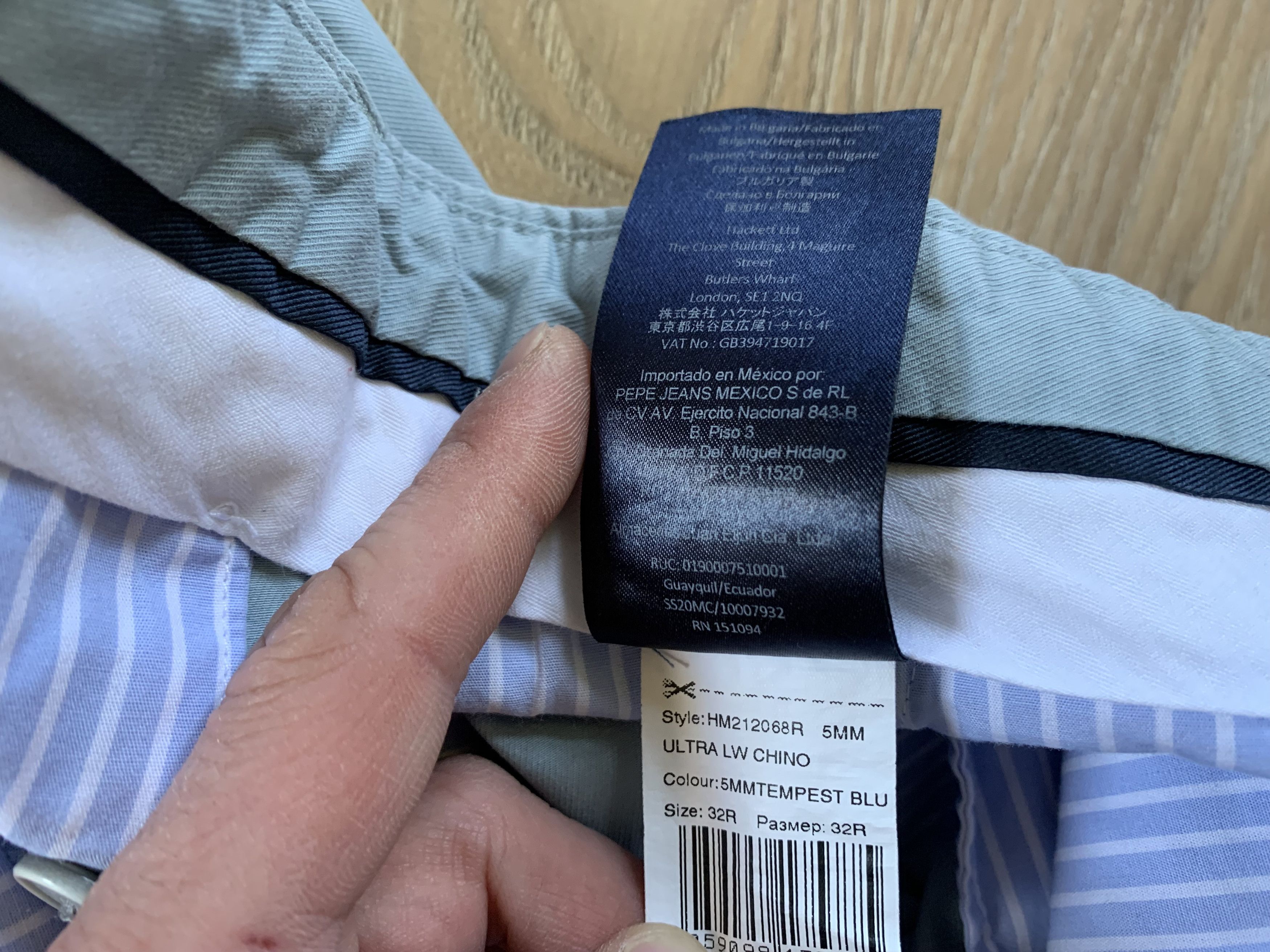 Designer × Hackett Hackett London Kensington Slim Men's Cotton Chino Pants Size US 32 / EU 48 - 12 Thumbnail