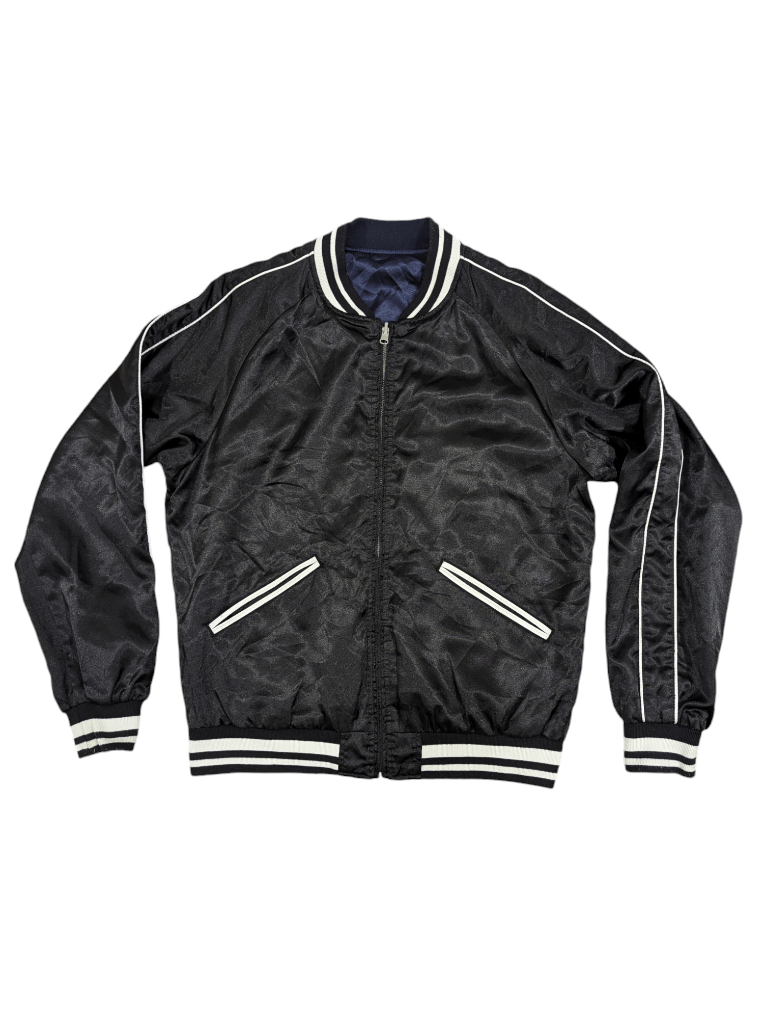Japanese Brand SUKAJAN BOMBER JACKET REVERSIBLE Size US M / EU 48-50 / 2 - 2 Thumbnail