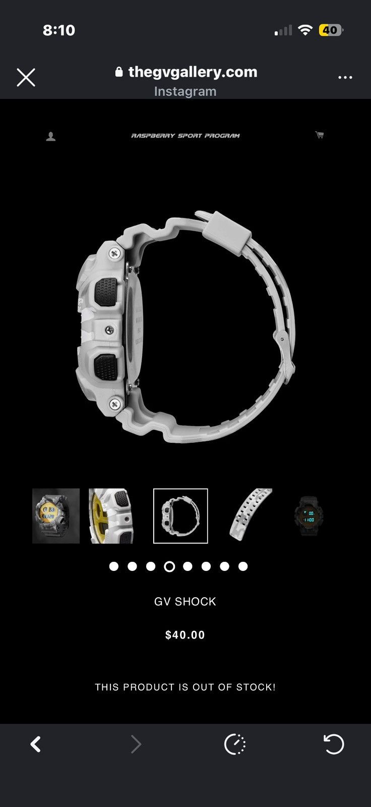 The GV Gallery Gv gallery Gvshock Watch Size ONE SIZE - 5 Thumbnail