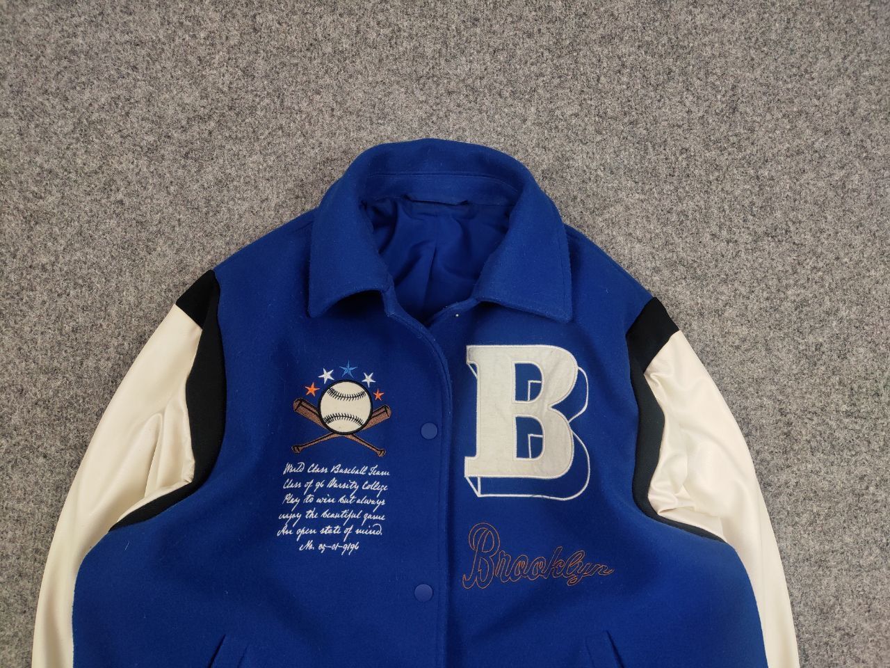Vintage Vintage Varsity Bomber Letterman Brooklyn Jacket USA Style Size US S / EU 44-46 / 1 - 8 Thumbnail