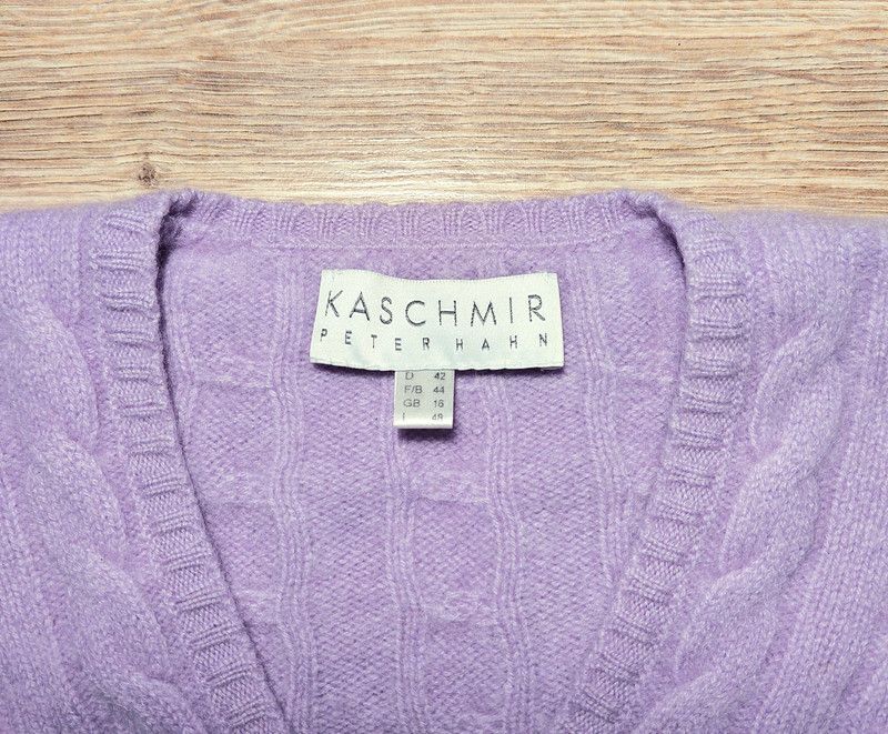 Vintage 100% cashmere sweater light purple luxury soft unique Size XL / US 12-14 / IT 48-50 - 3 Thumbnail