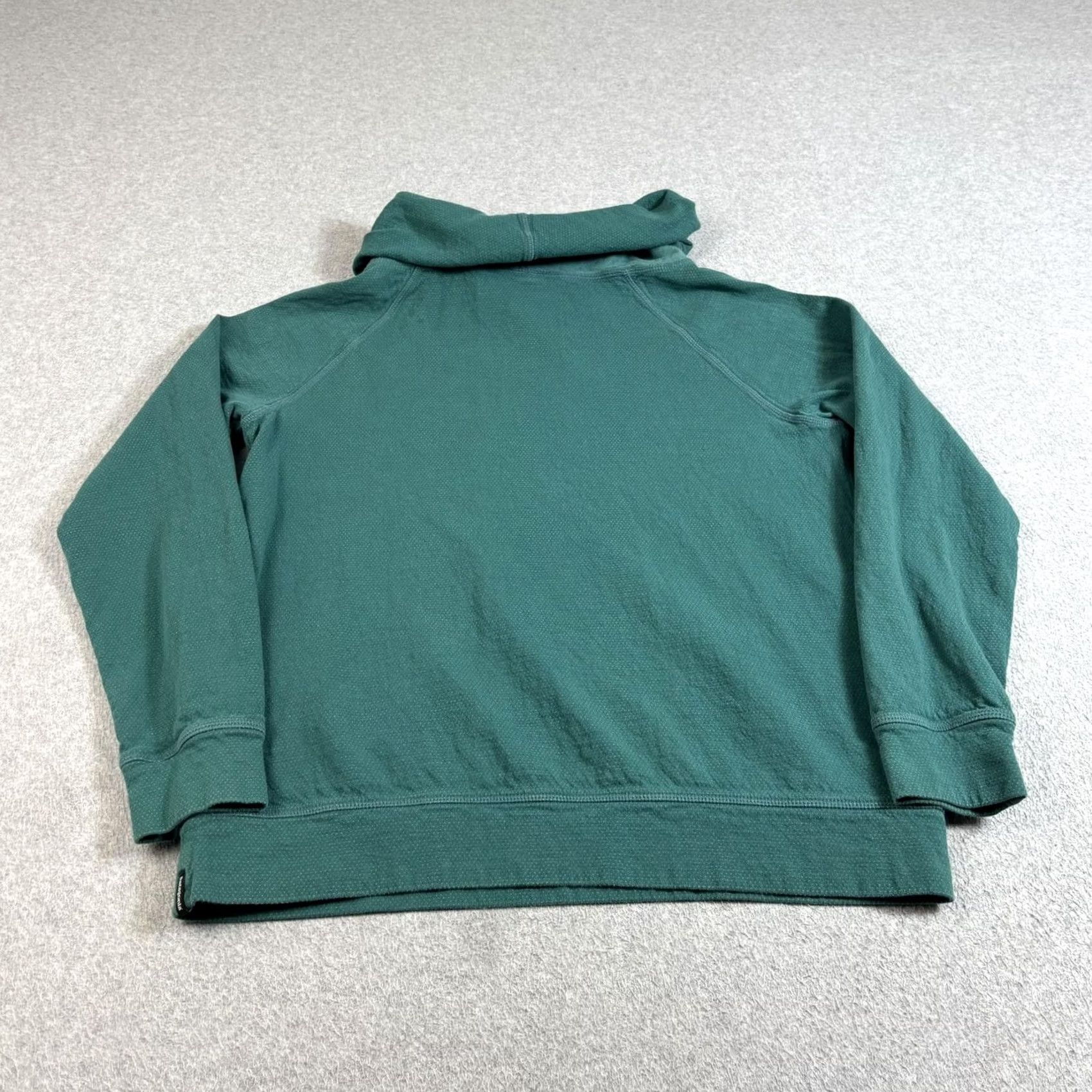 Patagonia Patagonia Sweatshirt Womens L Green Cowl Neck Pullover Pockets Knit Cotton Regular Raglan Sleeves - Outdoor Casual Size L / US 10 / IT 46 - 2 Thumbnail
