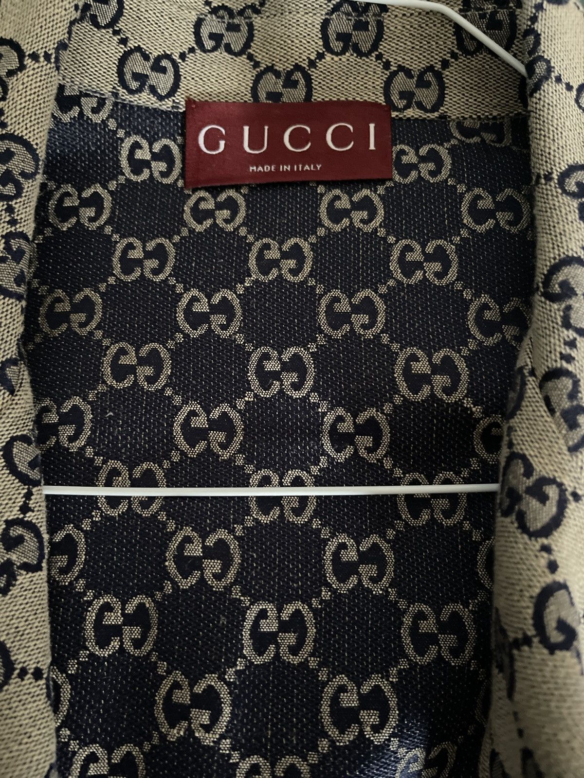 Gucci GG LINEN BLEND CANVAS SHIRT Size US XL / EU 56 / 4 - 6 Thumbnail