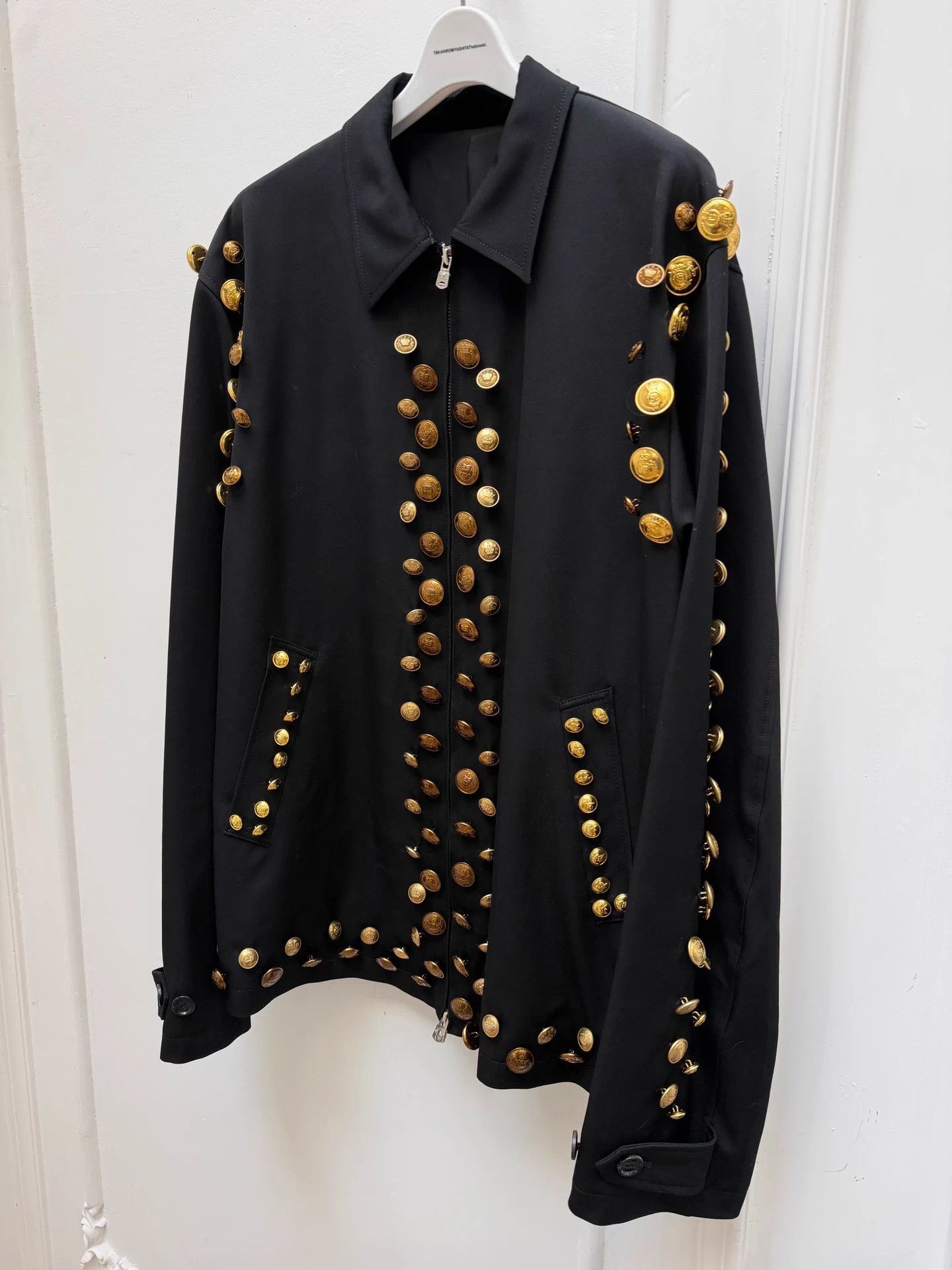 Takahiromiyashita The Soloist. TAKAHIROMIYASHITA The Soloist Gold Button Wool Jkt 52 Size US L / EU 52-54 / 3 - 2 Thumbnail