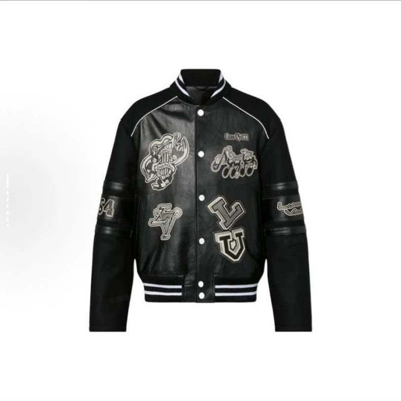 Louis Vuitton Louis Vuitton Black Label Printed Baseball Jacket Size US M / EU 48-50 / 2 - 1 Thumbnail