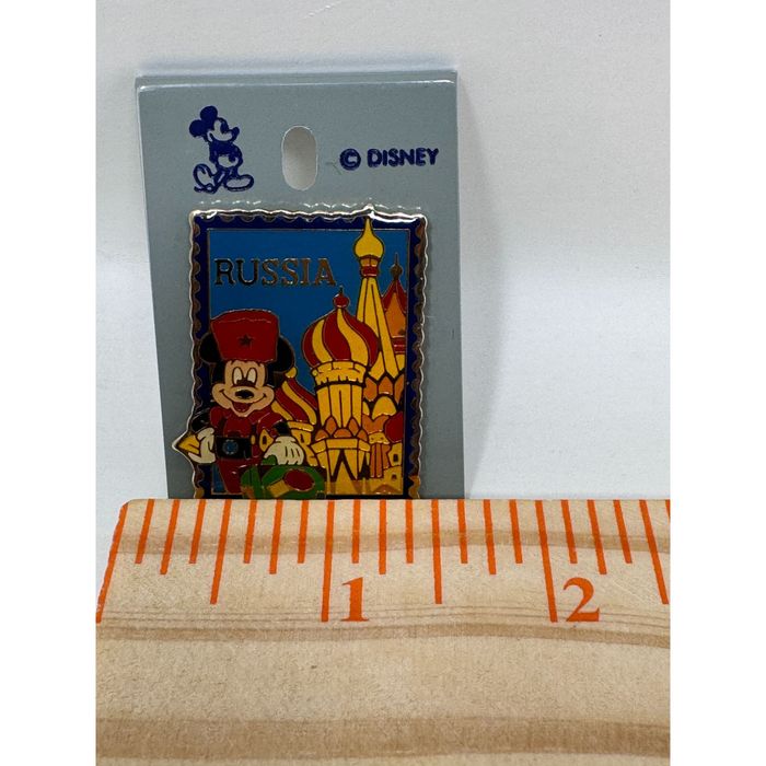 Disney Epcot 15th Anniversary Stamp Series Disney Pin Russia Mickey ...