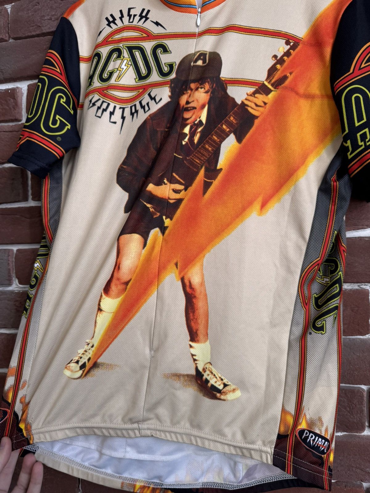 AC/DC Rare 00s Ac Dc High Voltage 2004 L Cycling Jersey Vintage Size US L / EU 52-54 / 3 - 5 Thumbnail
