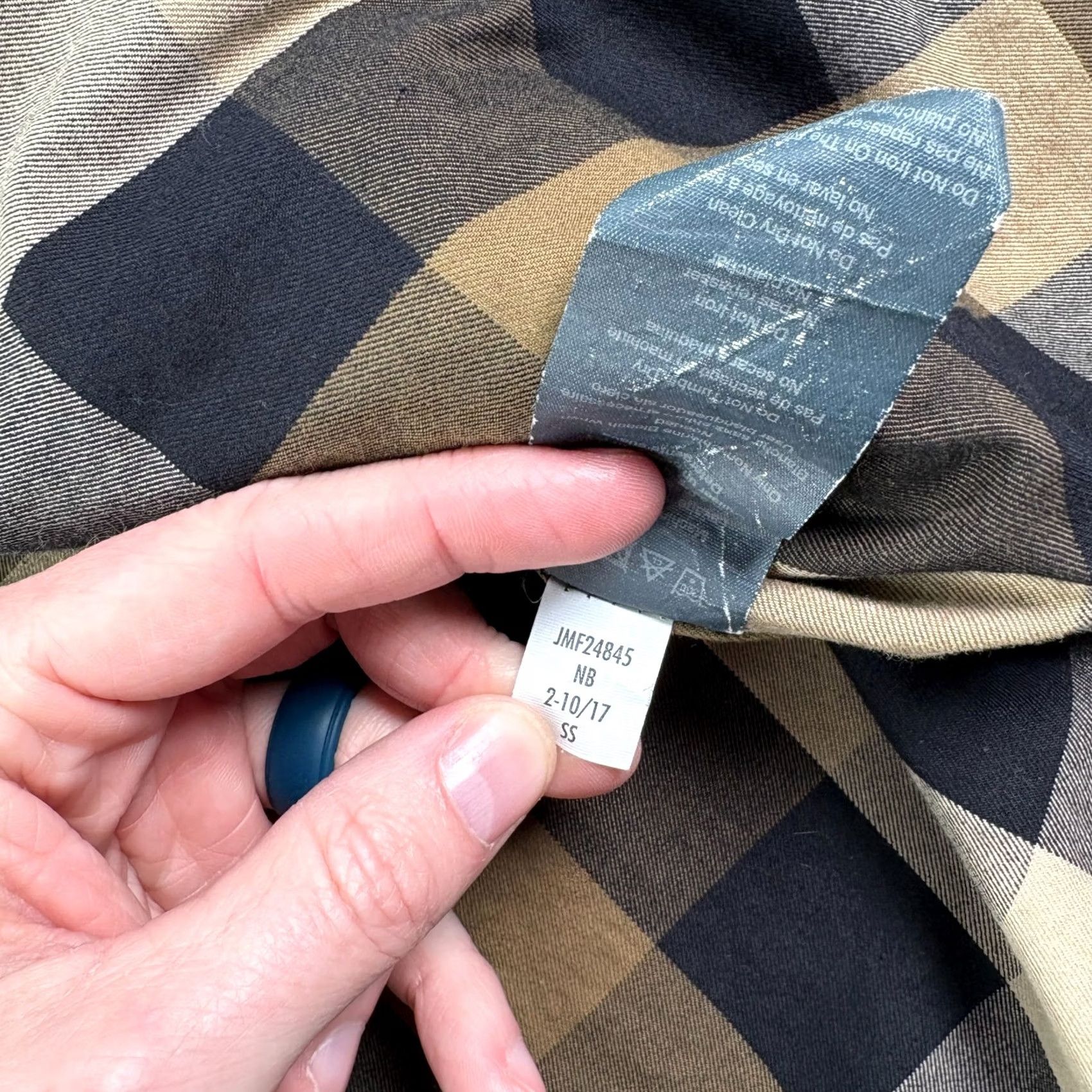 Merrell Merrell Jacket Mens Medium Brown Snap Up Overshirt Collared Plaid Lined Coat Size US M / EU 48-50 / 2 - 6 Thumbnail