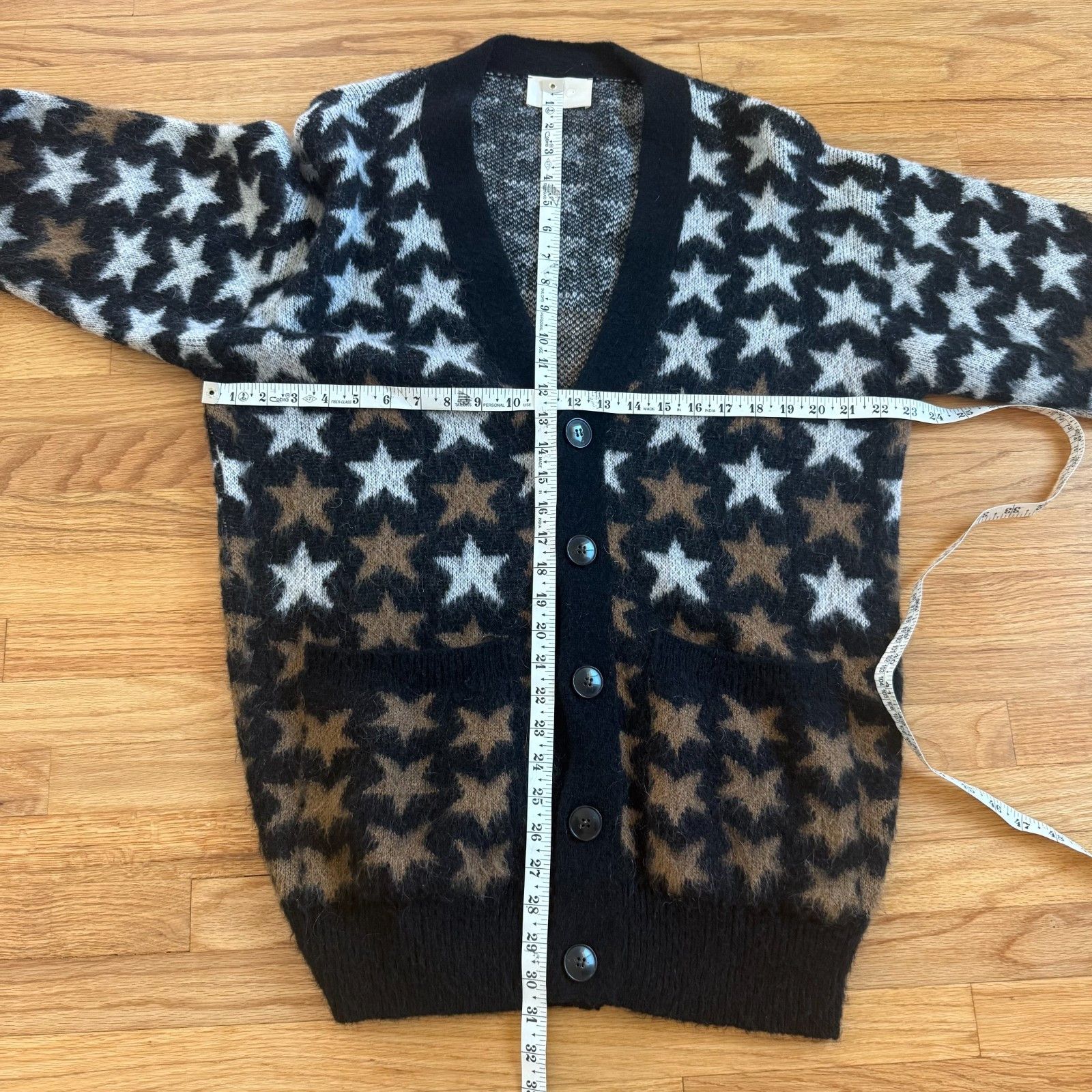 Oro Los Angeles ORO Los Angeles Star Knit Mohair Blend Cardigan Size US M / EU 48-50 / 2 - 3 Thumbnail