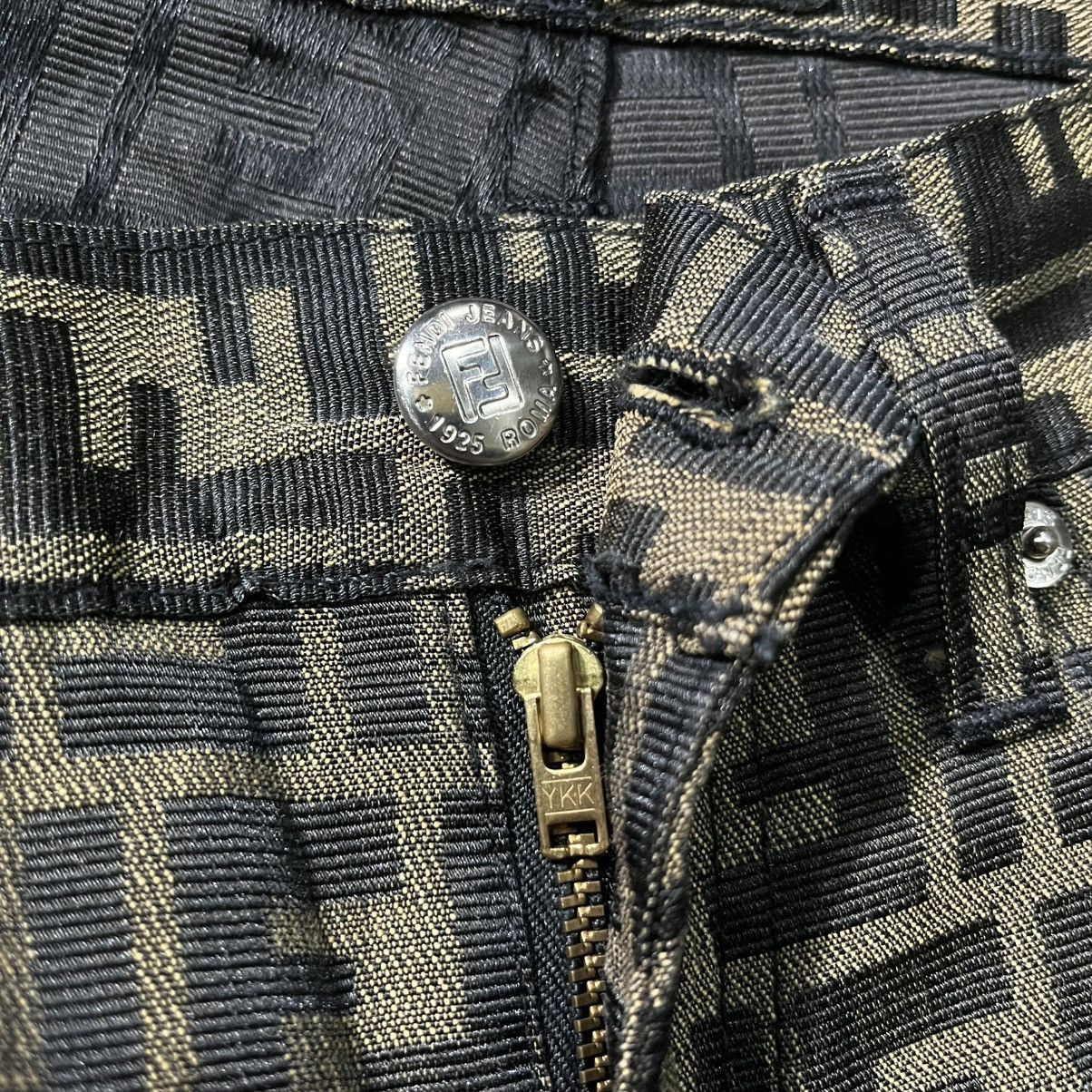 Fendi × Vintage Vintage Fendi Zucca Monogram Pants Size US 26 / EU 42 - 4 Thumbnail