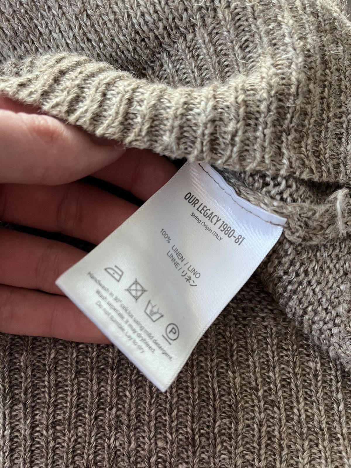Our Legacy Our Legacy brown 100% lienen sweater Size US M / EU 48-50 / 2 - 7 Thumbnail