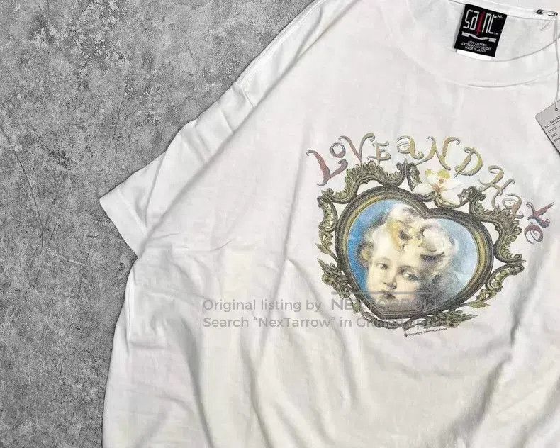 Saint Michael Saint Michael Little angel print short sleeves old white Size US M / EU 48-50 / 2 - 2 Thumbnail