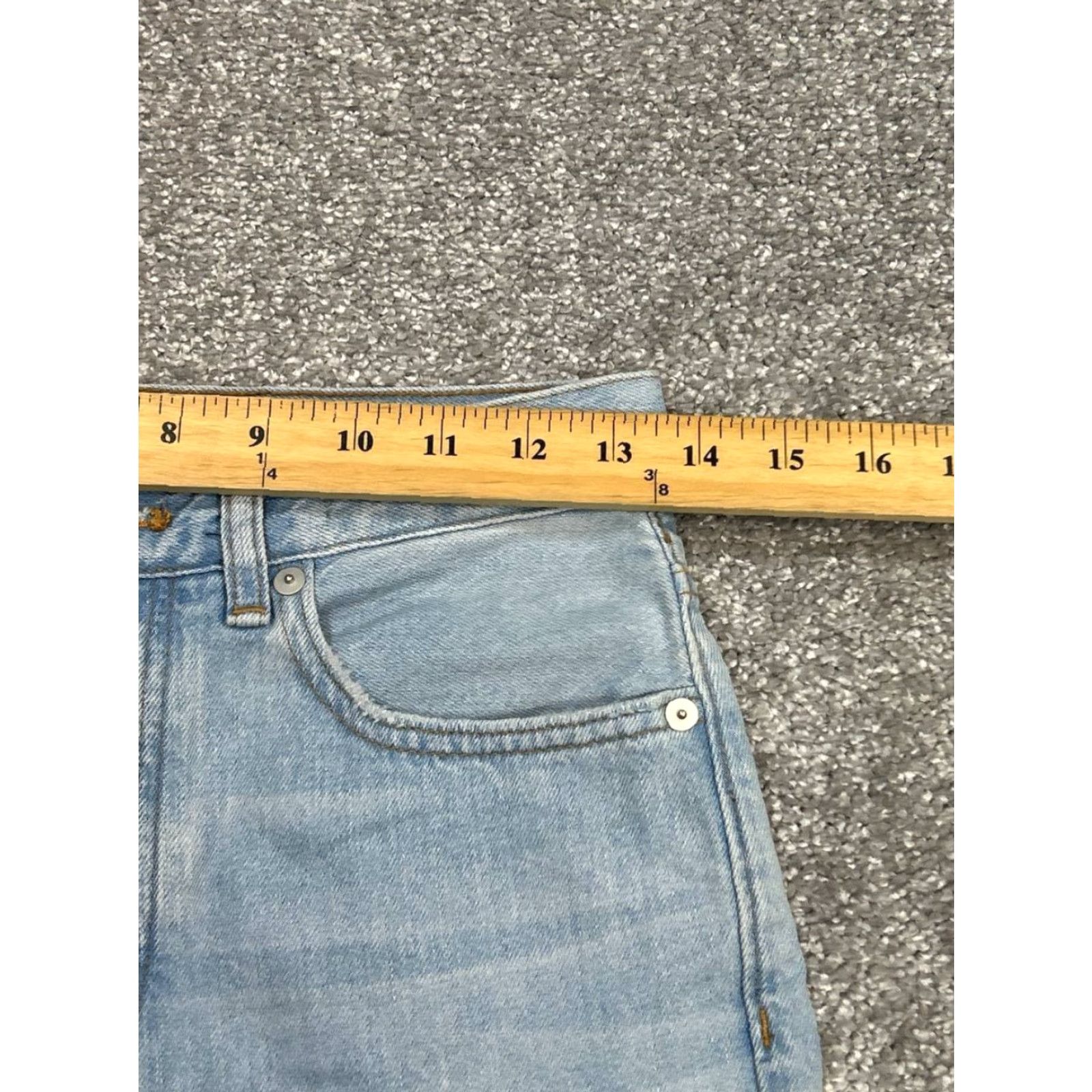 Madewell Madewell Jeans Womens 23 Low Slung Straight Light Wash Denim Jeans Shirt? Size 40" / US 18 - 5 Thumbnail
