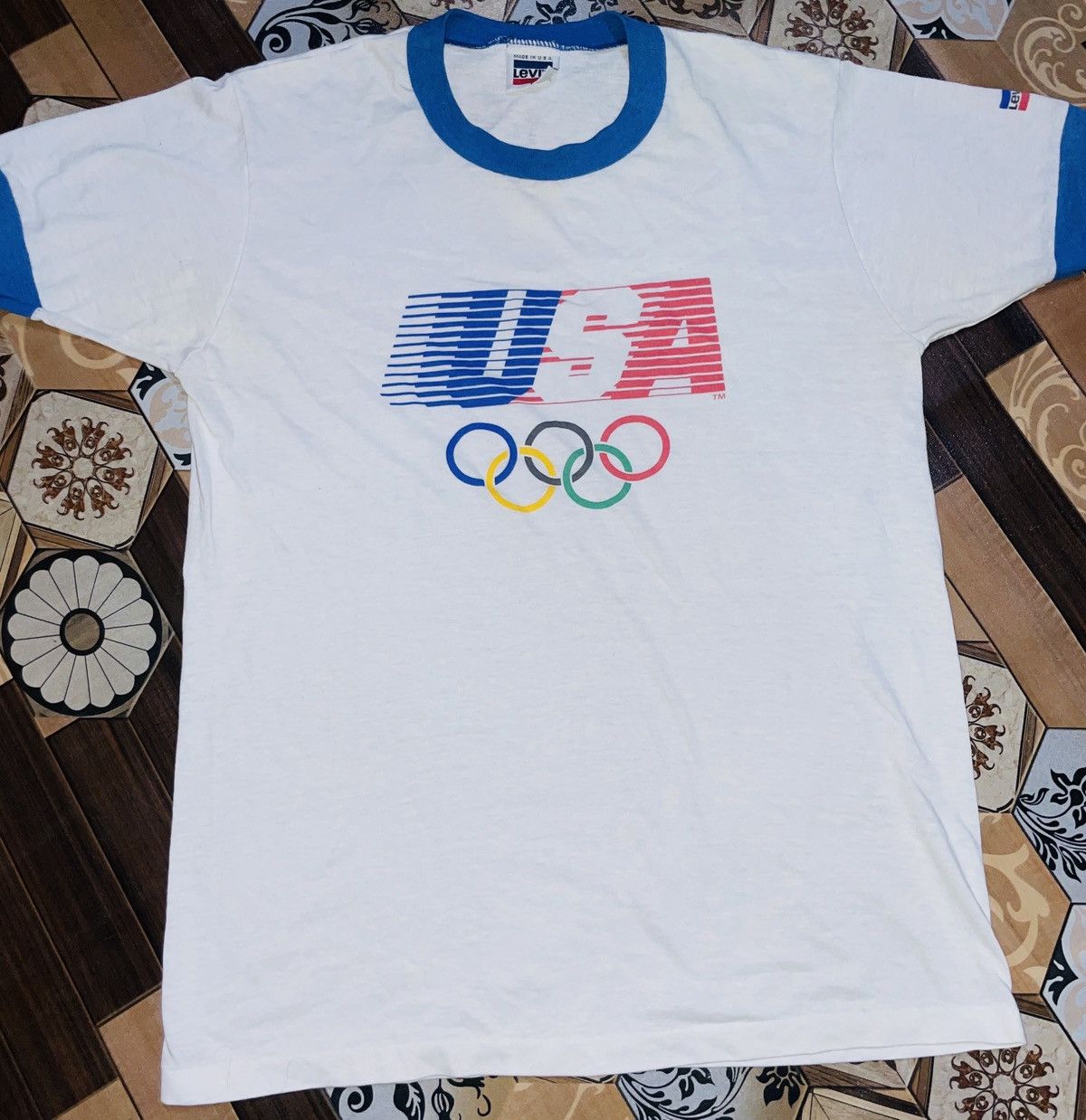 Levi's Vintage Clothing × USA Olympics × Vintage Levi’s Olympic Size US S / EU 44-46 / 1 - 1 Thumbnail